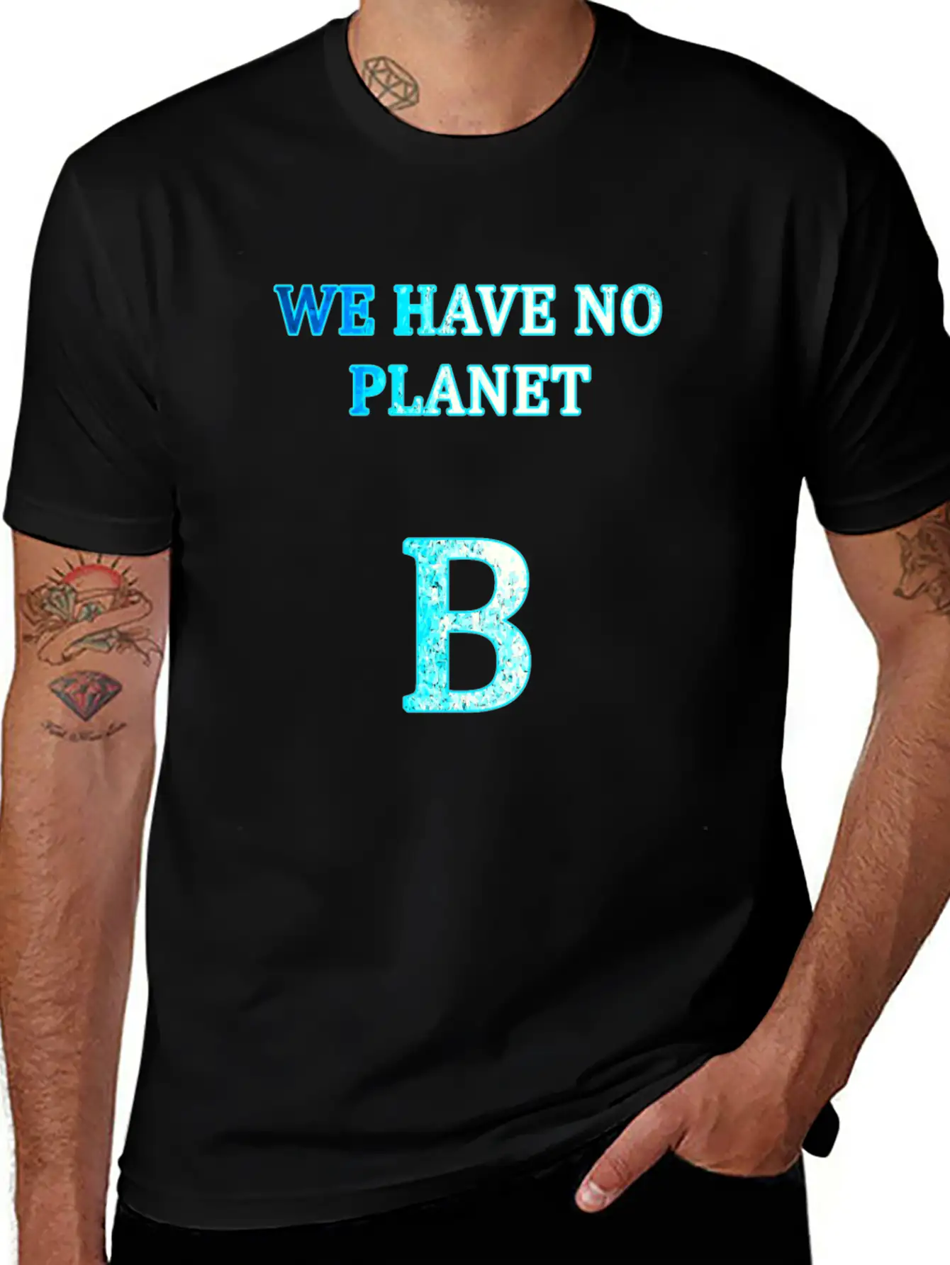Planet B Unisex Short Sleeve Soft Cotton T-Shirt – Casual Everyday Wear