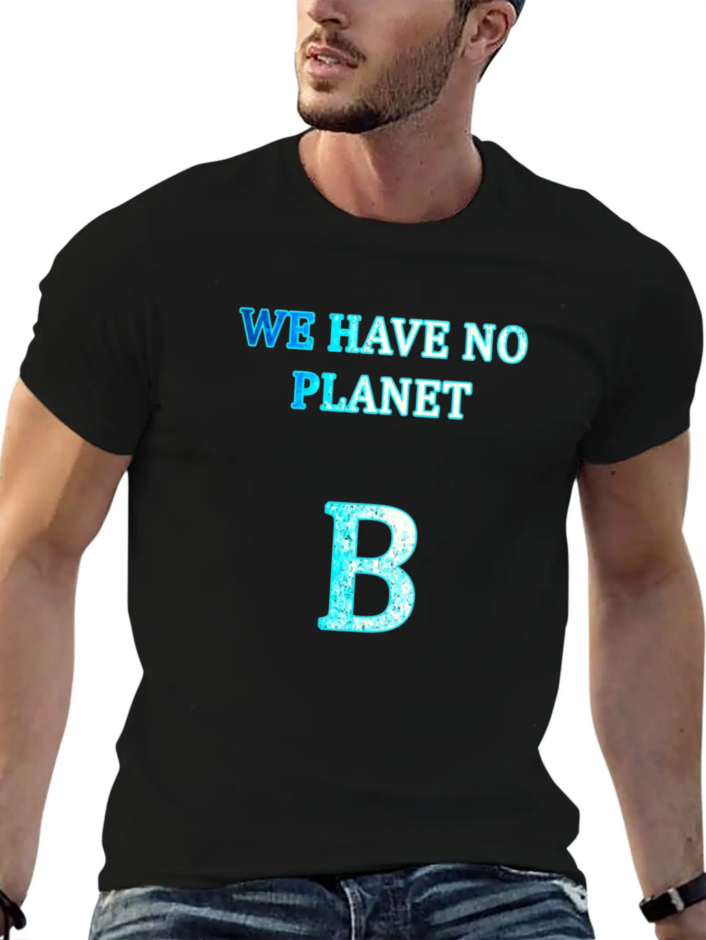 Planet B Unisex Short Sleeve Soft Cotton T-Shirt – Casual Everyday Wear