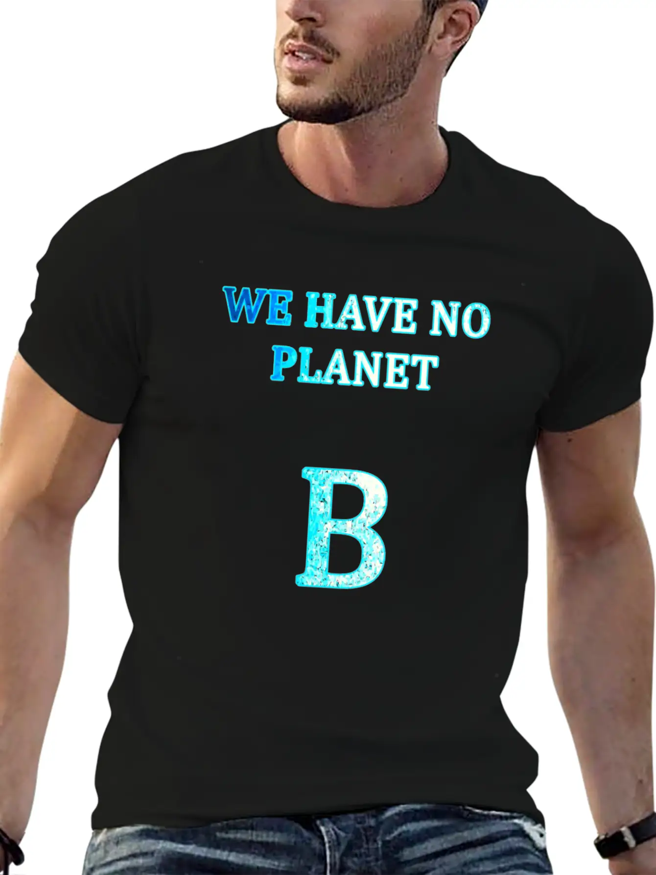 Planet B Unisex Short Sleeve Soft Cotton T-Shirt – Casual Everyday Wear