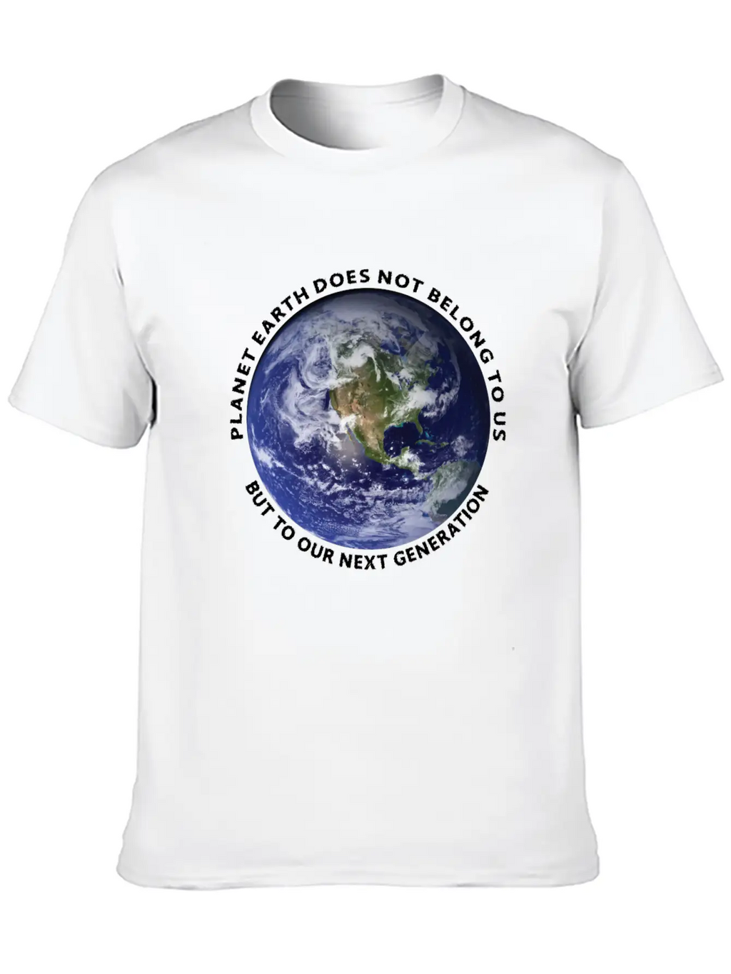 Planet Earth Classic Fit Graphic Tee For Daily Comfort – Unisex Cotton Shirt