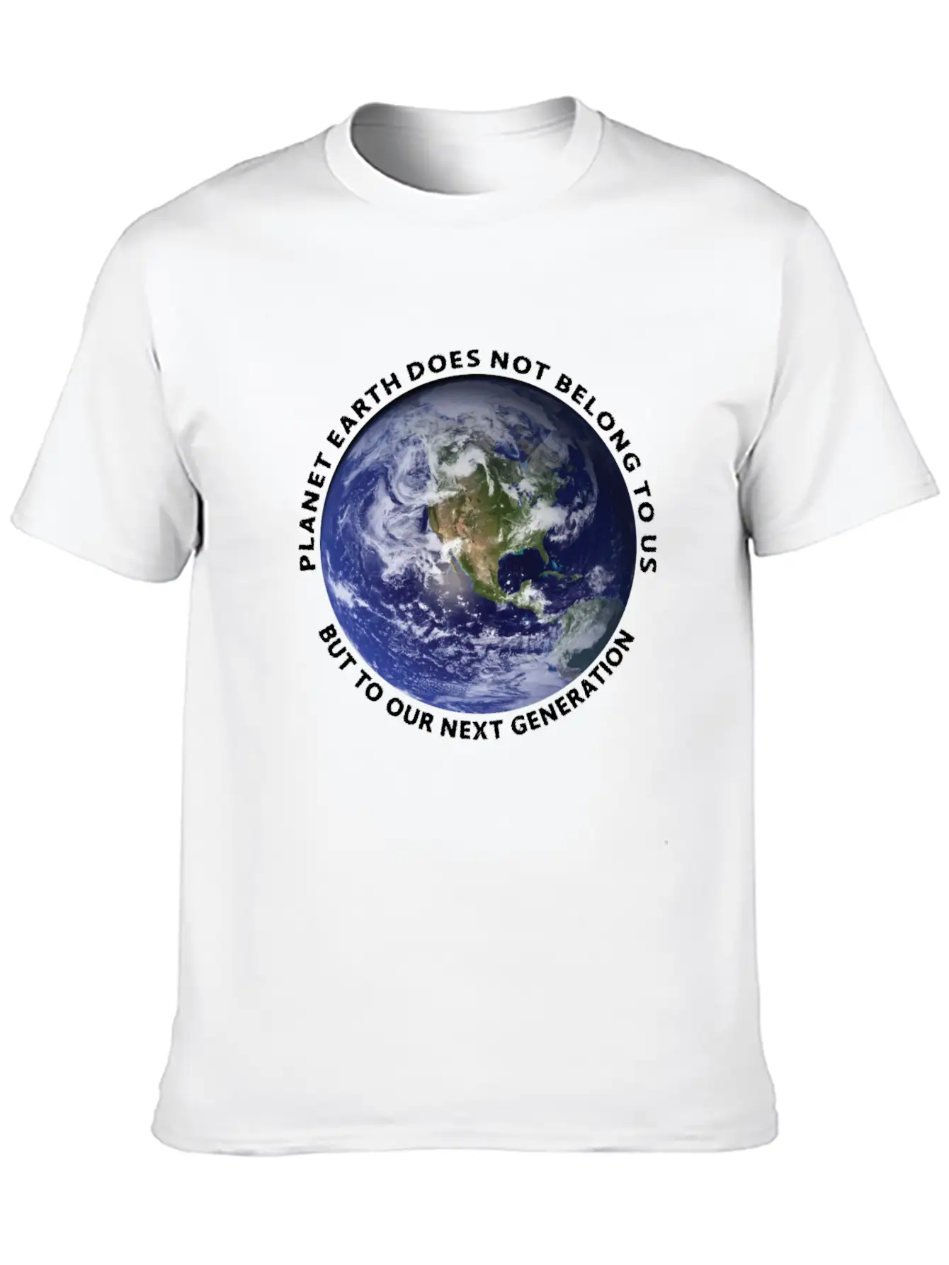 Planet Earth Classic Fit Graphic Tee For Daily Comfort – Unisex Cotton Shirt