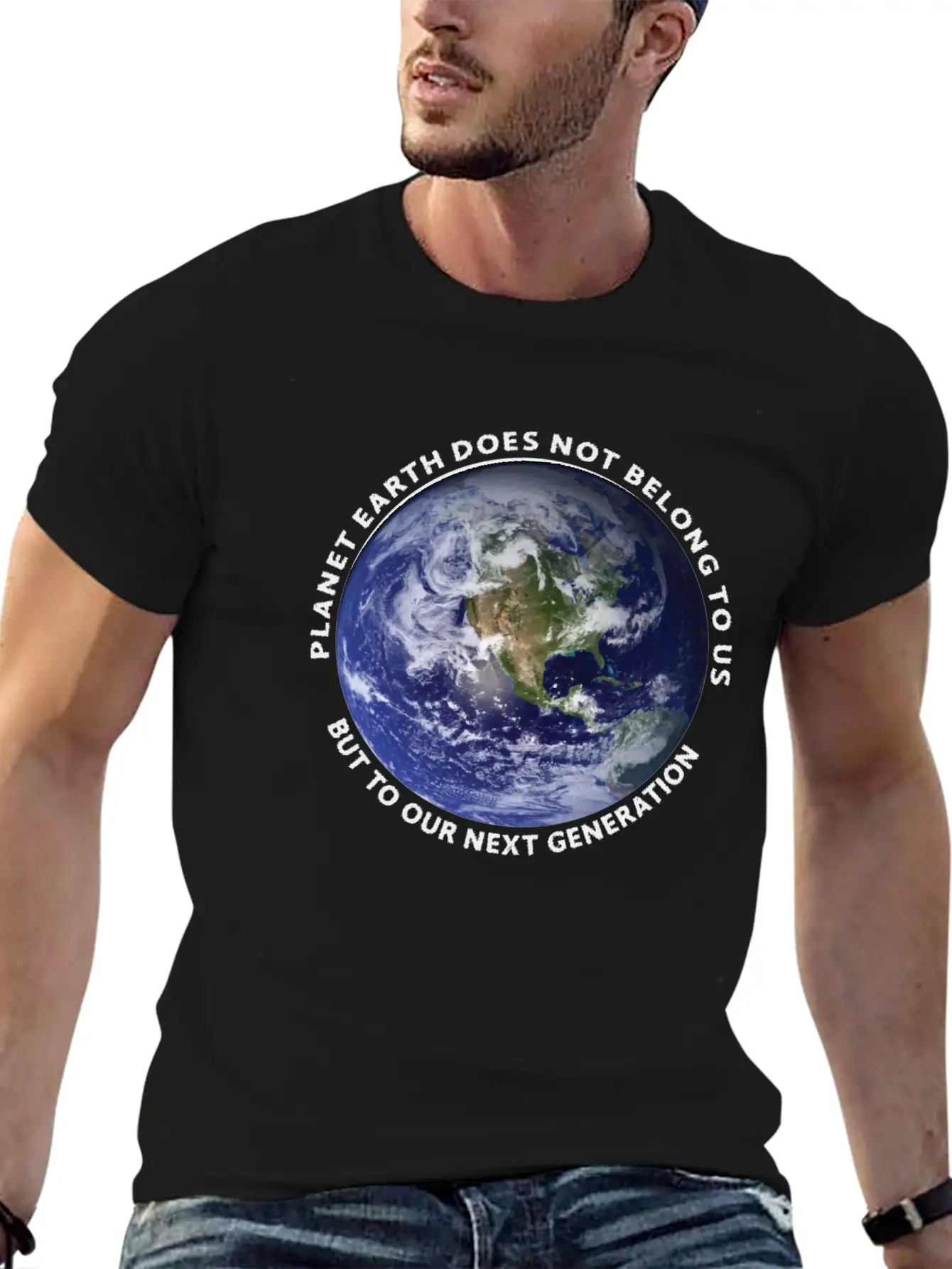 Planet Earth Classic Fit Graphic Tee For Daily Comfort – Unisex Cotton Shirt
