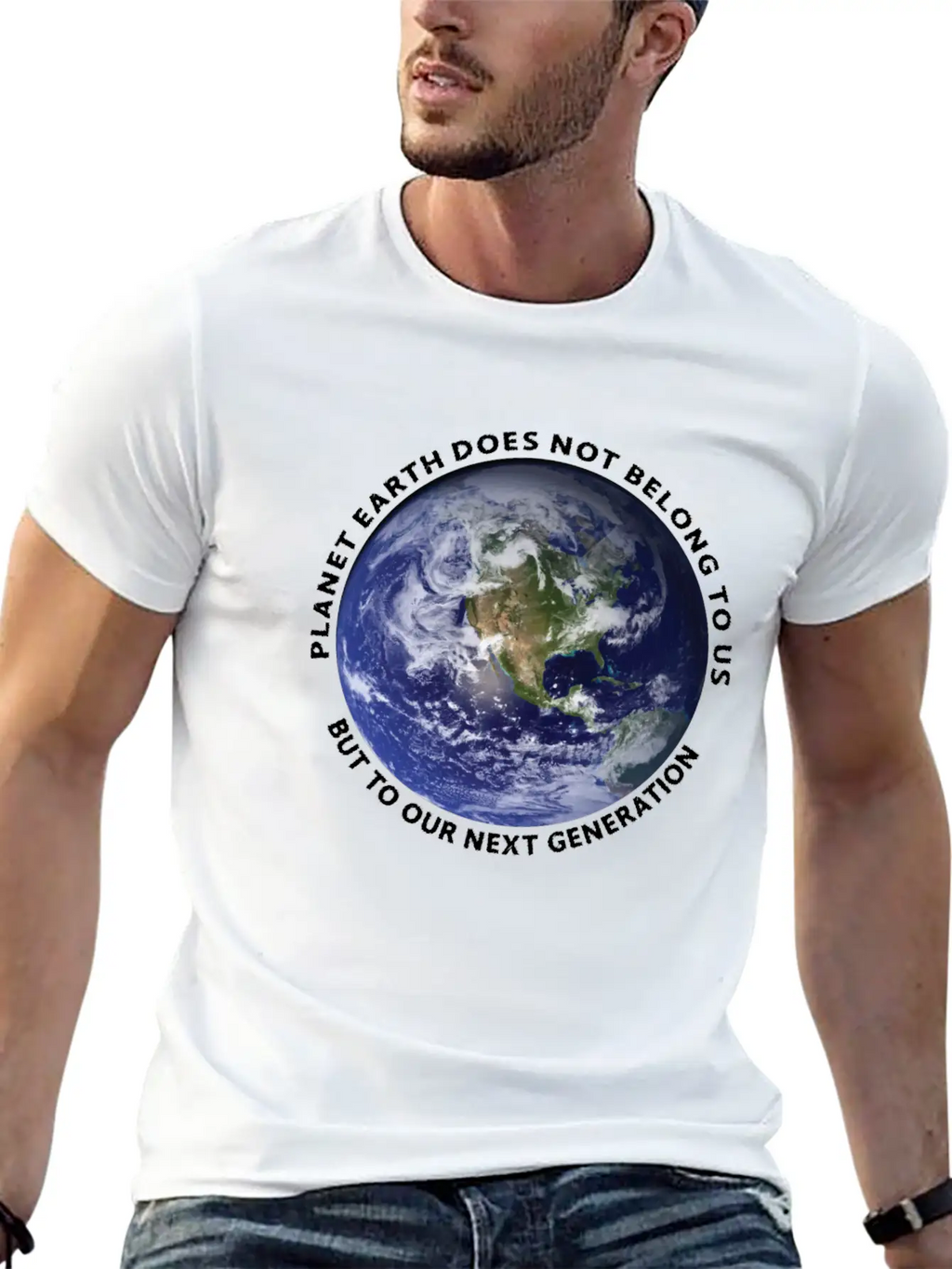 Planet Earth Classic Fit Graphic Tee For Daily Comfort – Unisex Cotton Shirt