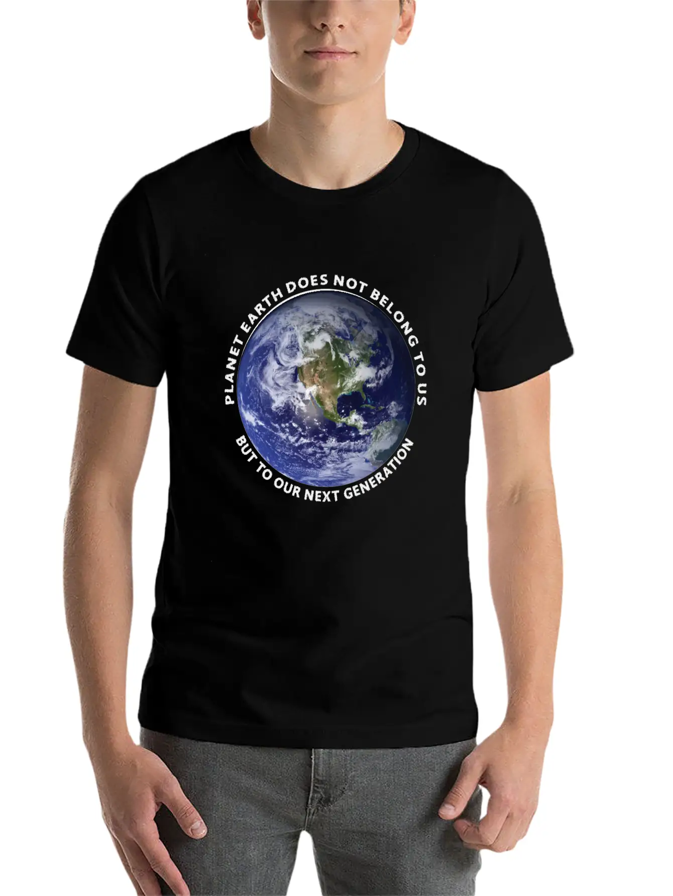 Planet Earth Classic Fit Graphic Tee For Daily Comfort – Unisex Cotton Shirt
