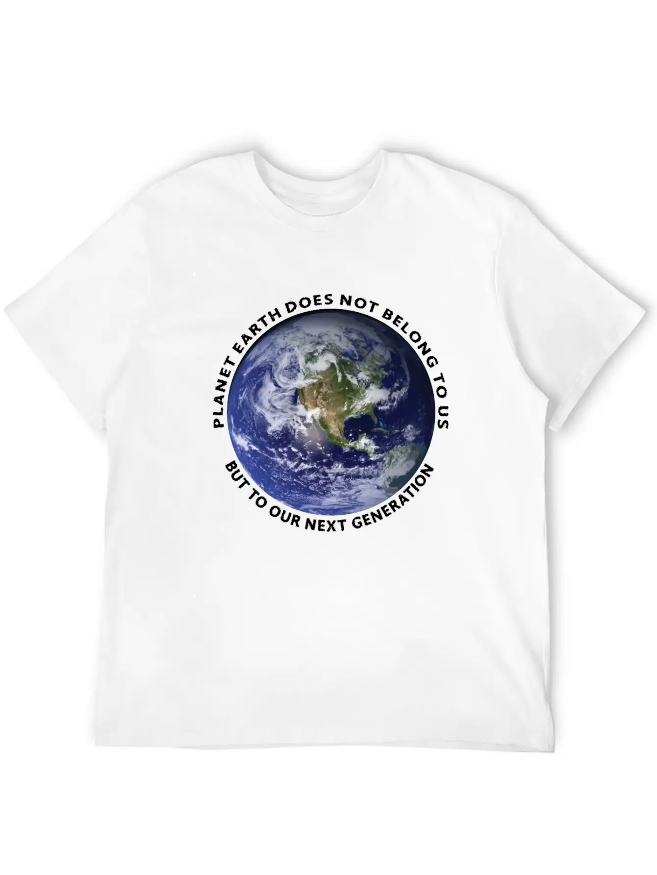 Planet Earth Classic Fit Graphic Tee For Daily Comfort – Unisex Cotton Shirt
