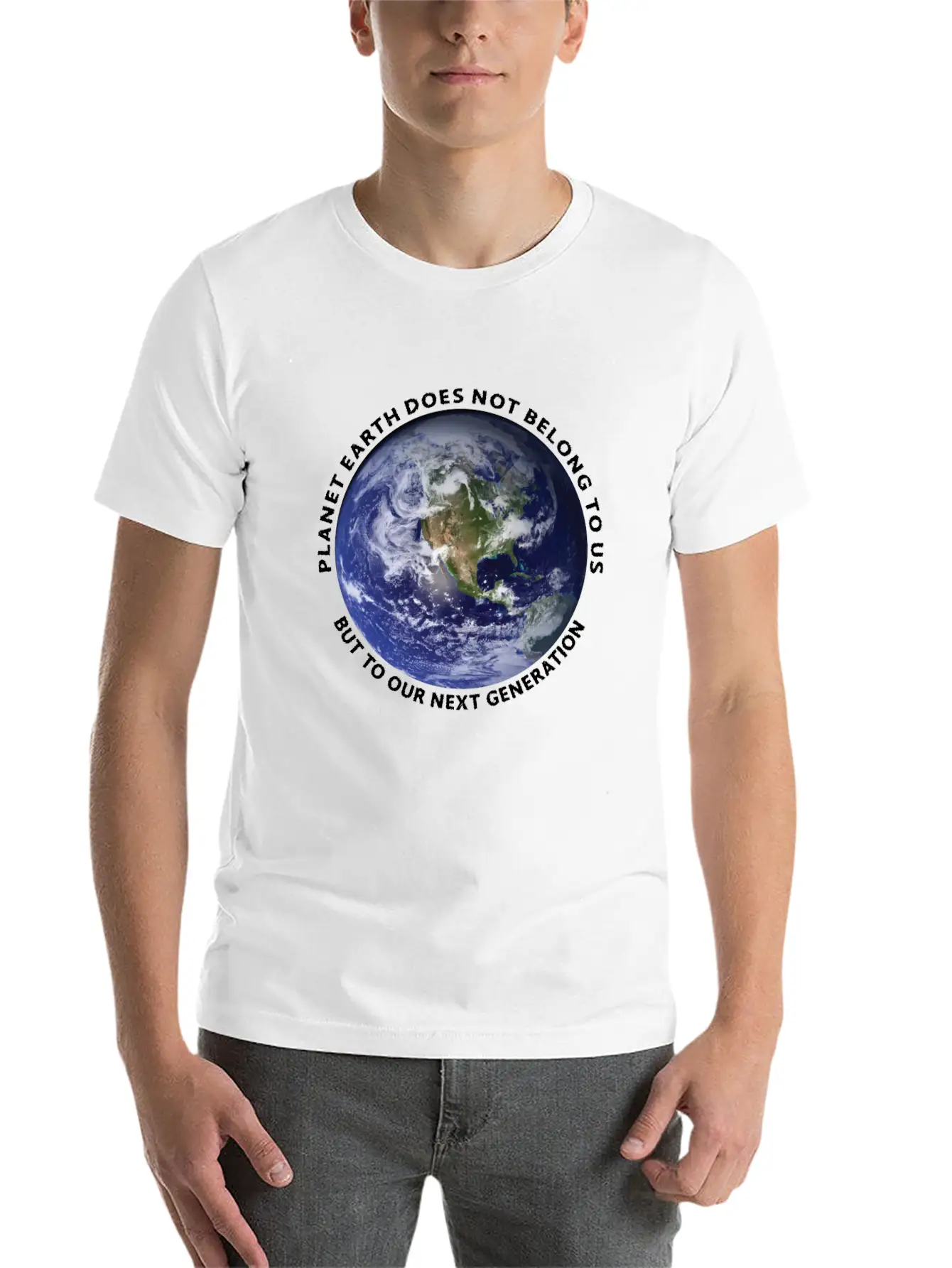 Planet Earth Classic Fit Graphic Tee For Daily Comfort – Unisex Cotton Shirt