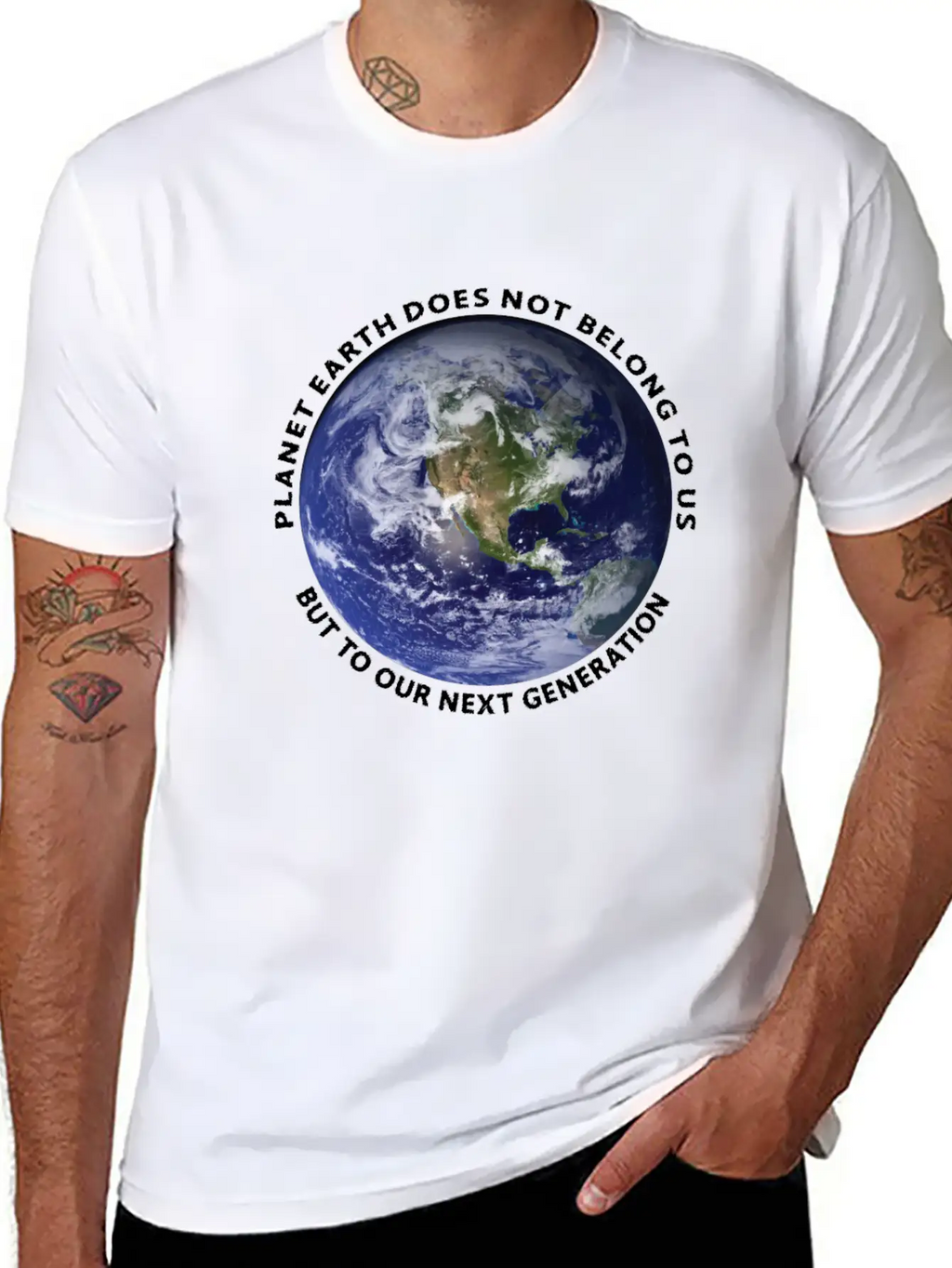 Planet Earth Classic Fit Graphic Tee For Daily Comfort – Unisex Cotton Shirt
