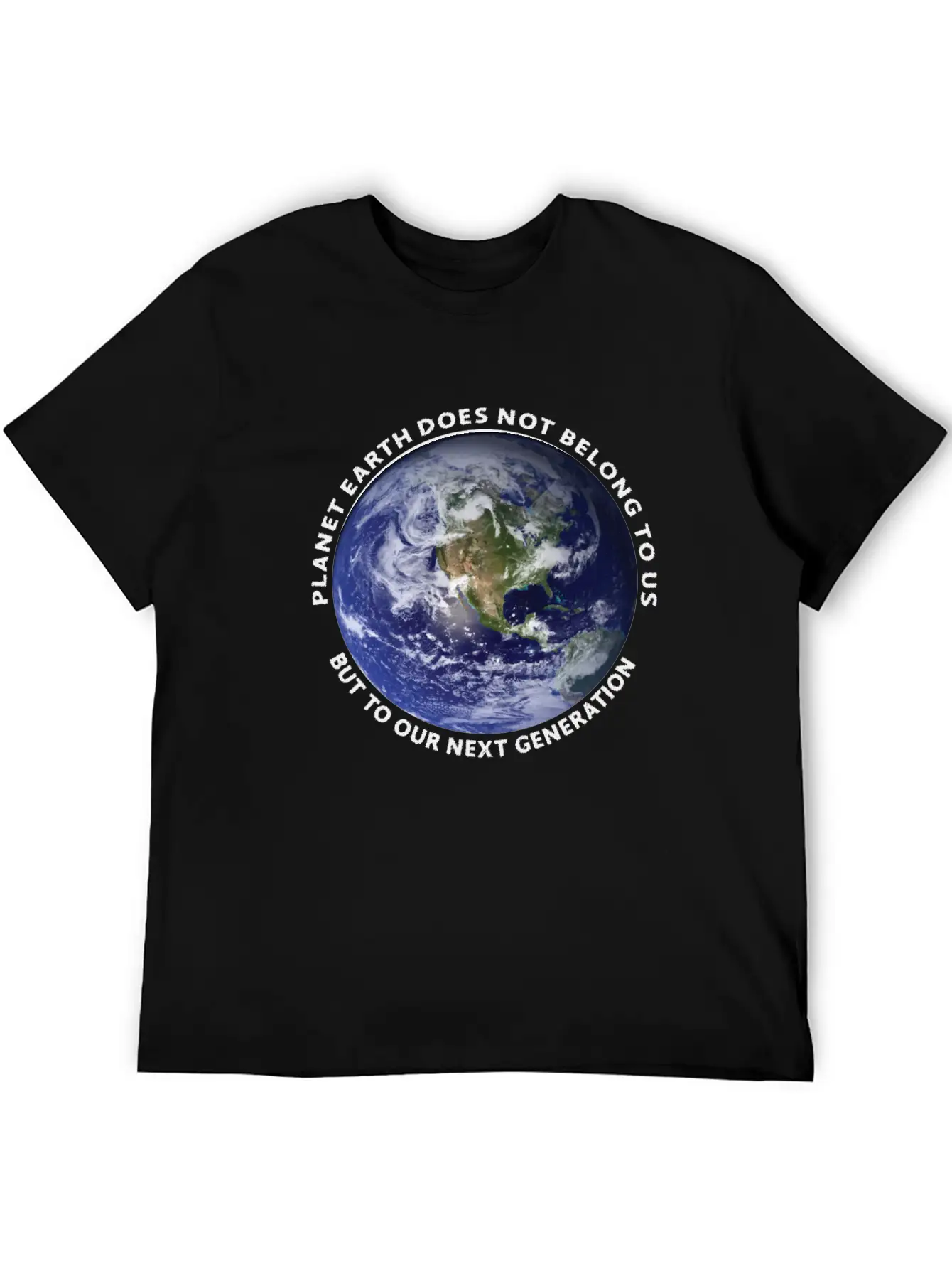 Planet Earth Classic Fit Graphic Tee For Daily Comfort – Unisex Cotton Shirt