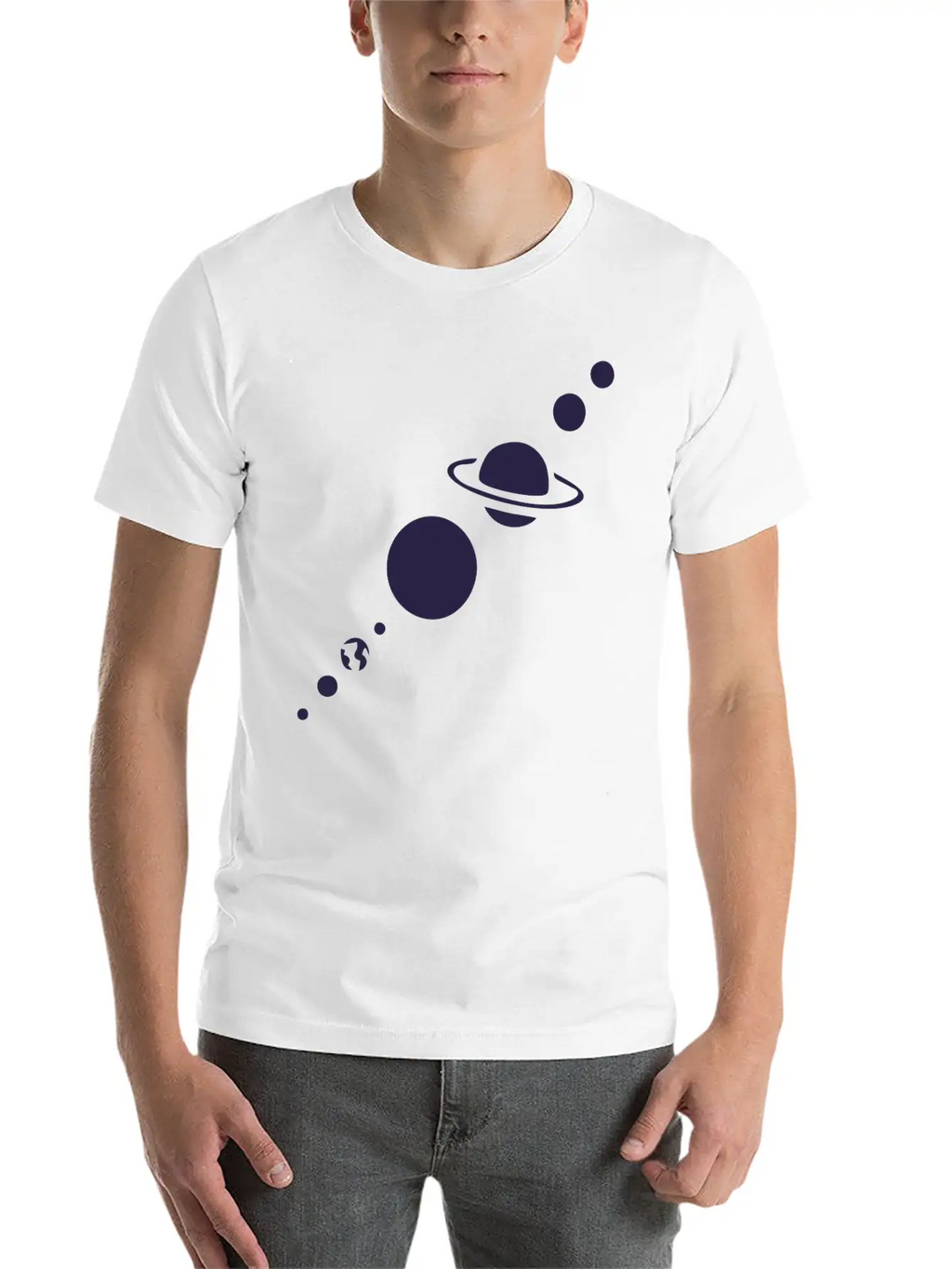 Planet Earth Unisex Casual T-Shirt – Clean Design For Daily Comfort