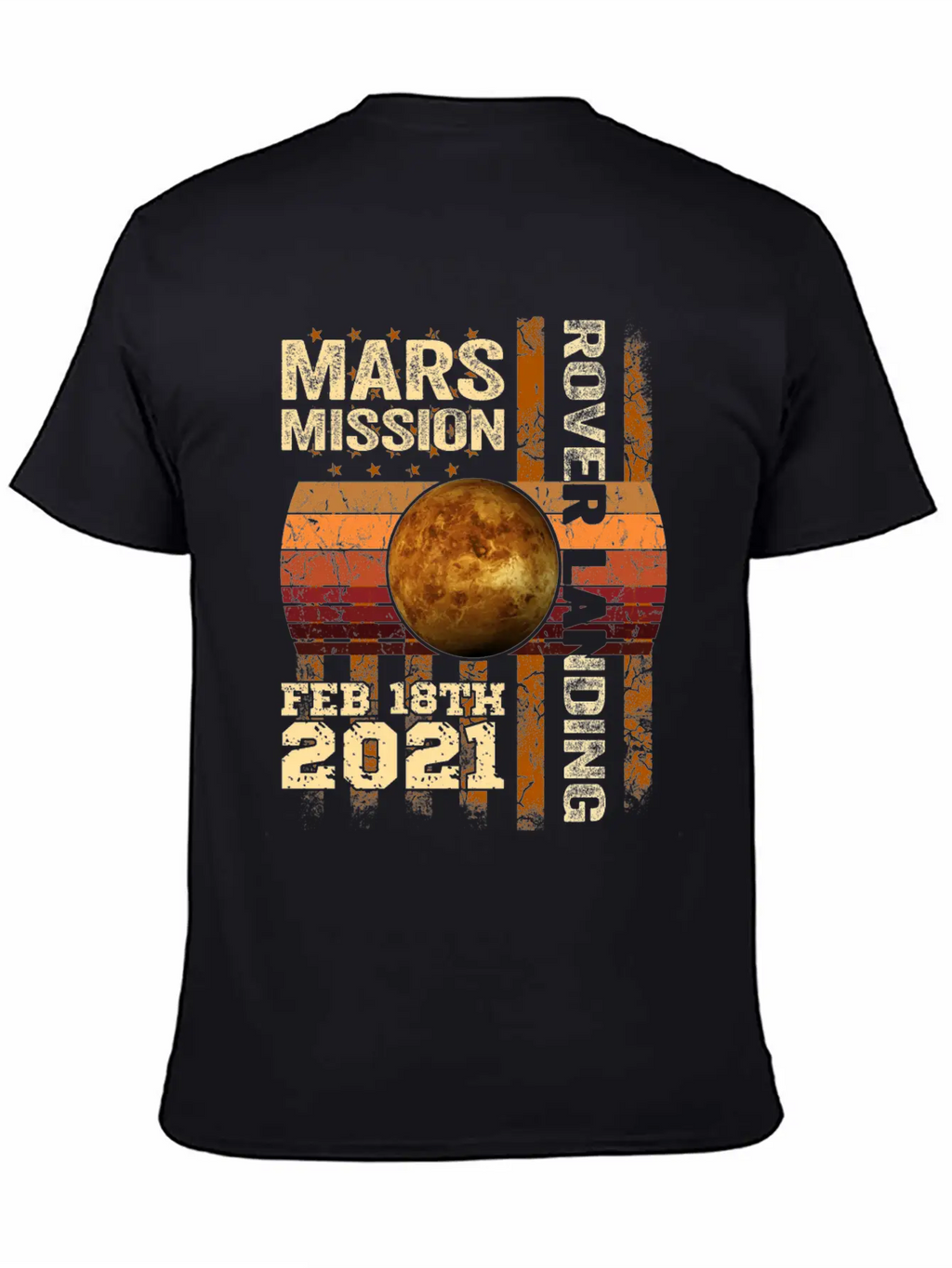 Planet Mars Mission Rover Landing 2021 Gift Essential Cotton Tee For Daily Outfits – Unisex Style