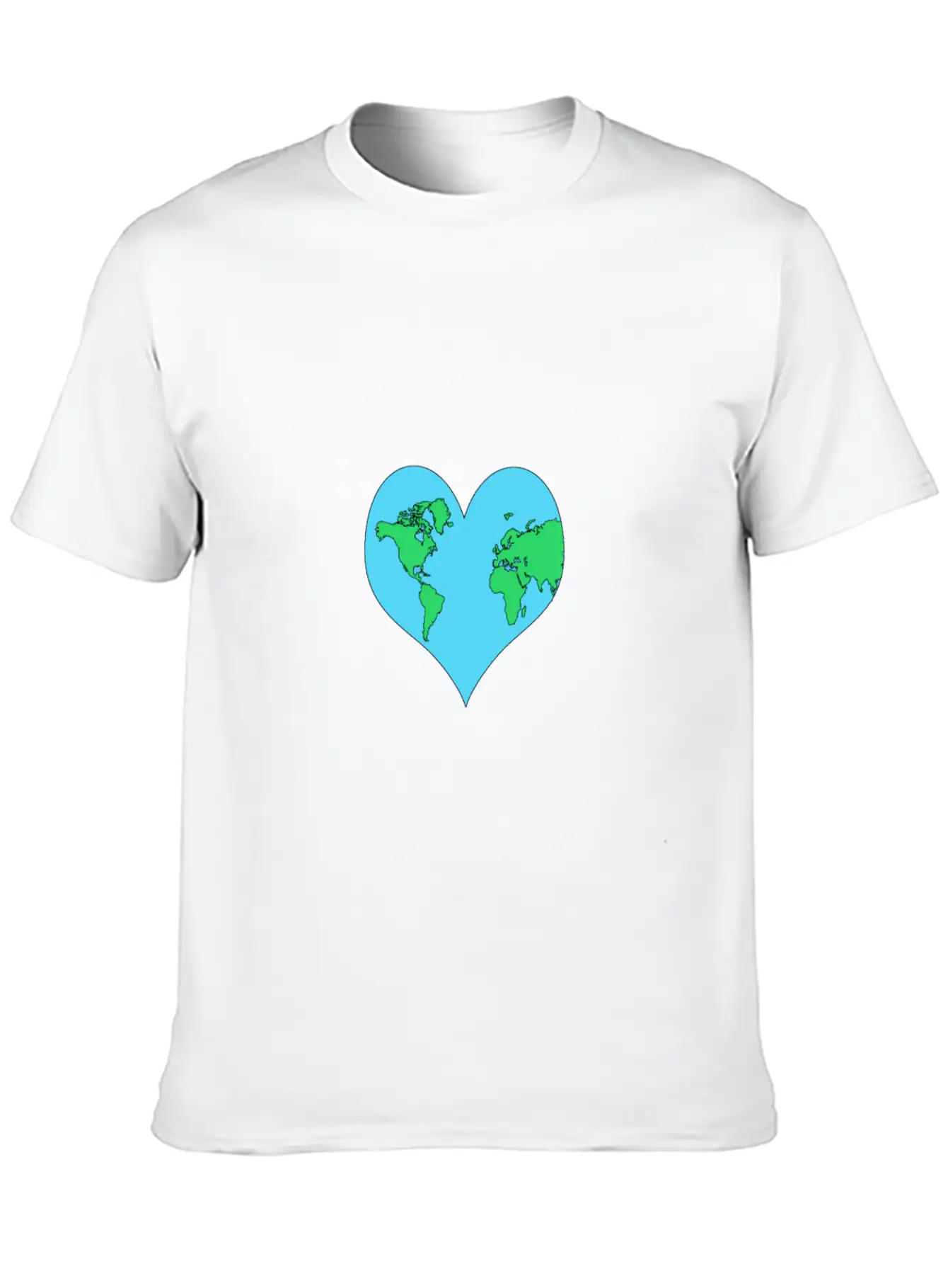 Planet, Mother Earth Heart Earth Day Gift Casual Graphic T-Shirt – Simple And Comfortable Daily Wear