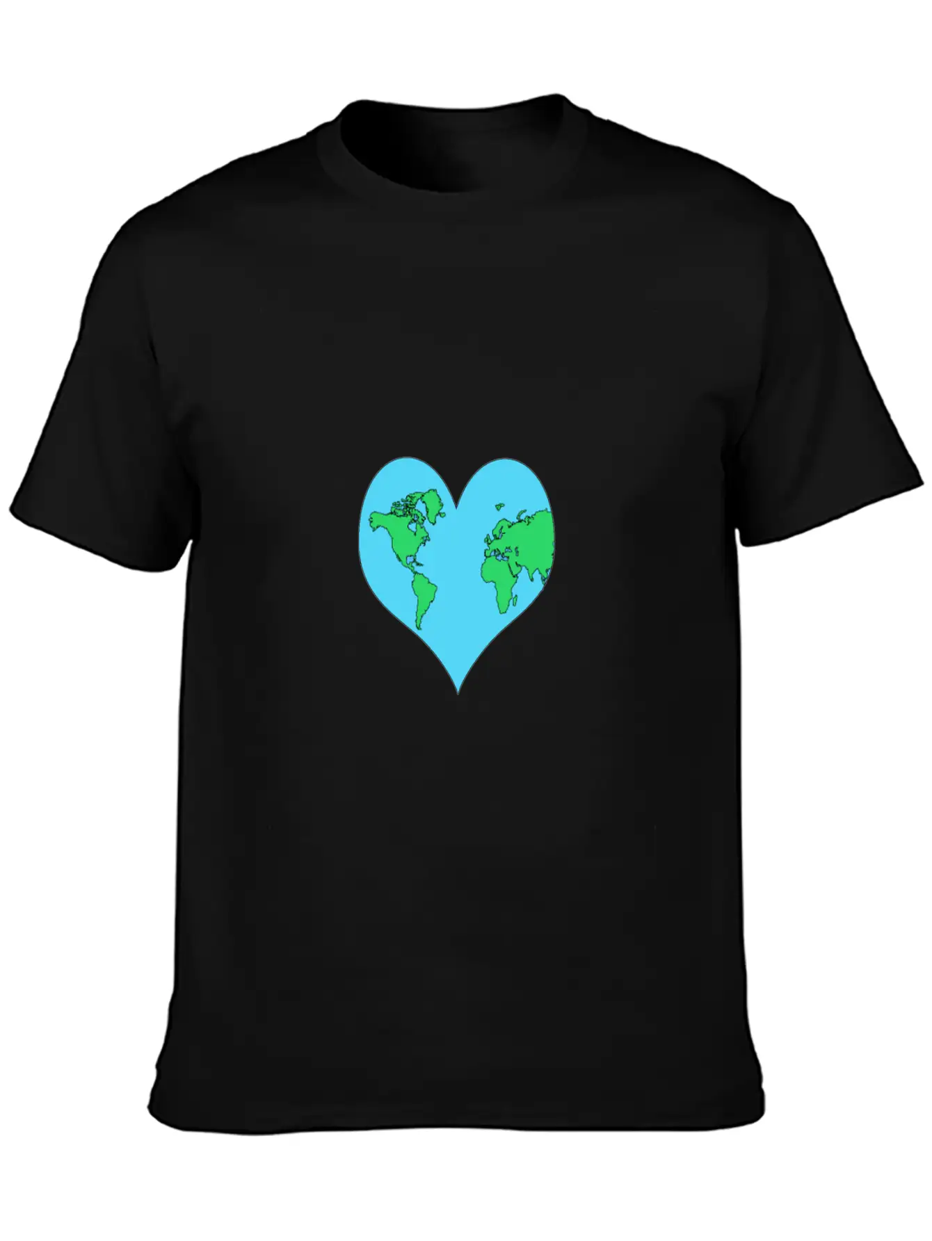 Planet, Mother Earth Heart Earth Day Gift Casual Graphic T-Shirt – Simple And Comfortable Daily Wear