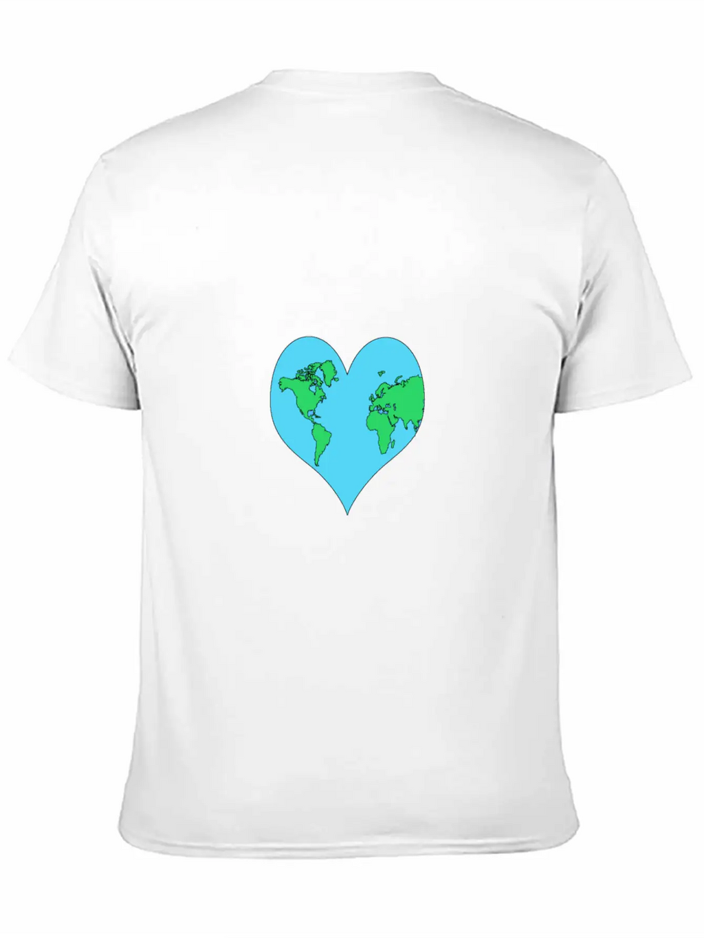 Planet, Mother Earth Heart Earth Day Gift Casual Graphic T-Shirt – Simple And Comfortable Daily Wear