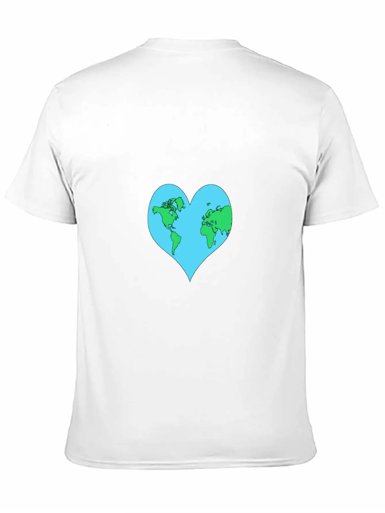 Planet, Mother Earth Heart Earth Day Gift Casual Graphic T-Shirt – Simple And Comfortable Daily Wear