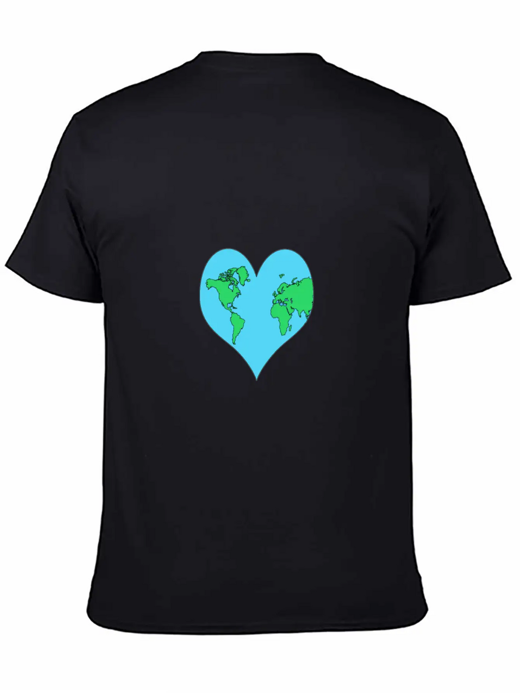 Planet, Mother Earth Heart Earth Day Gift Casual Graphic T-Shirt – Simple And Comfortable Daily Wear