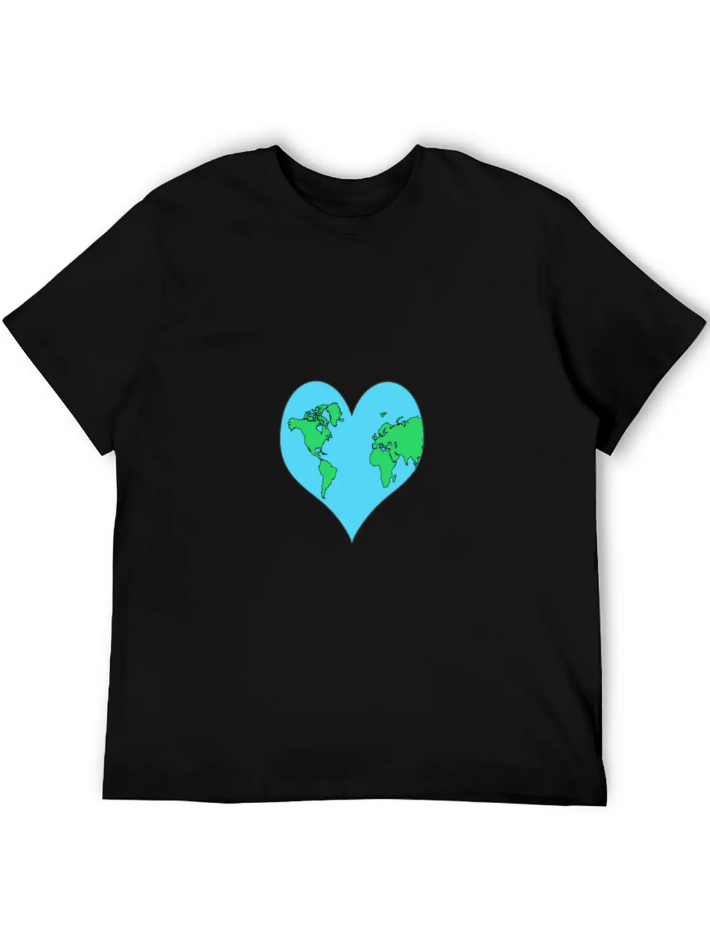 Planet, Mother Earth Heart Earth Day Gift Casual Graphic T-Shirt – Simple And Comfortable Daily Wear