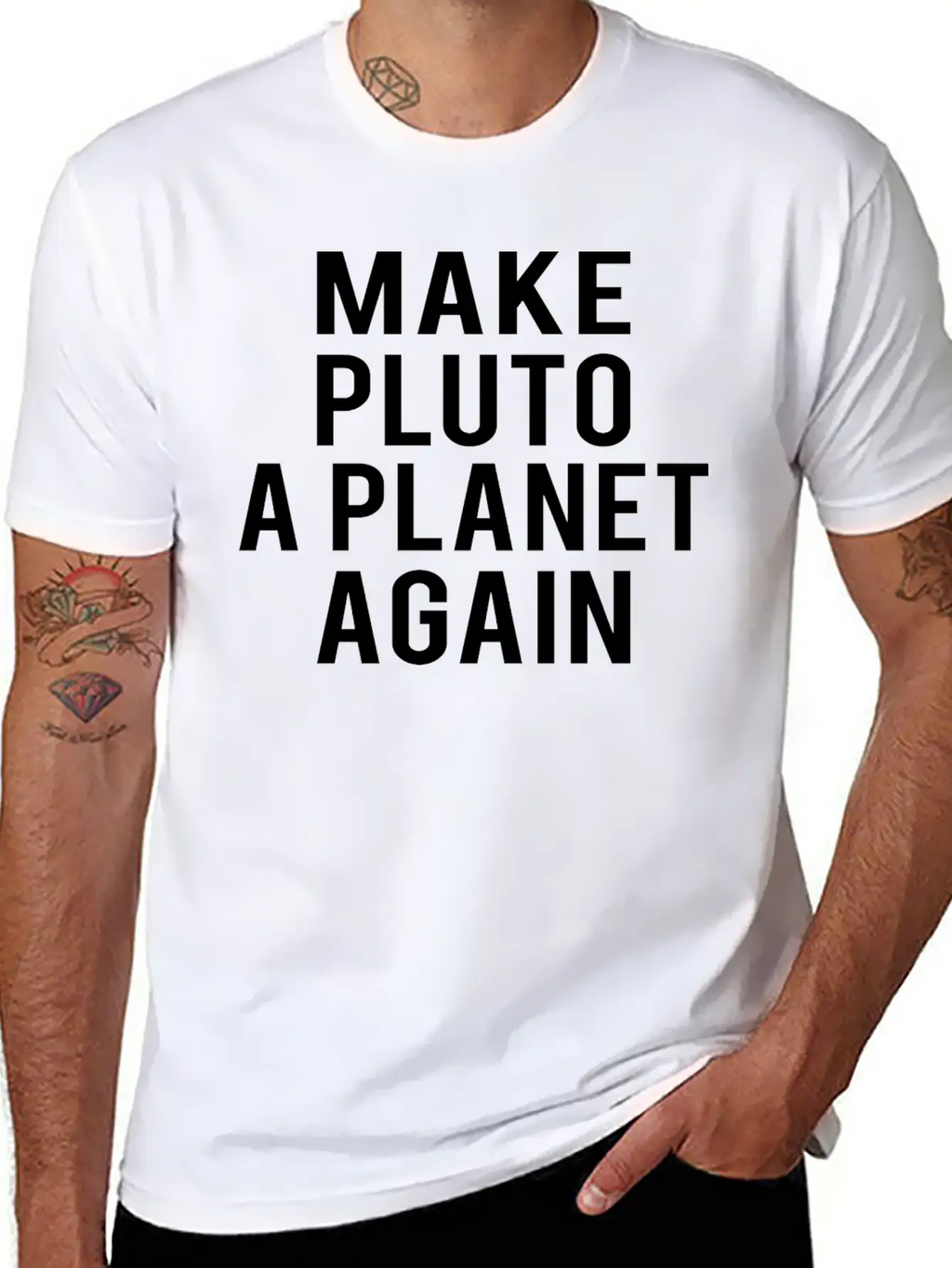 Planet Pluto: Make Me A Planet Again Unisex Casual T-Shirt – Clean Design For Daily Comfort