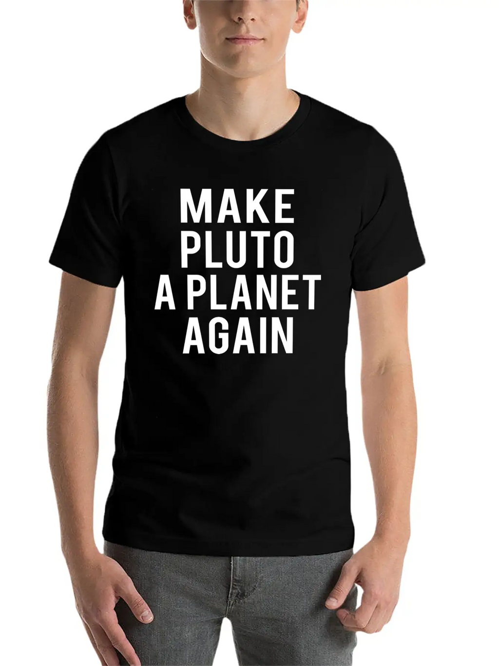 Planet Pluto: Make Me A Planet Again Unisex Casual T-Shirt – Clean Design For Daily Comfort