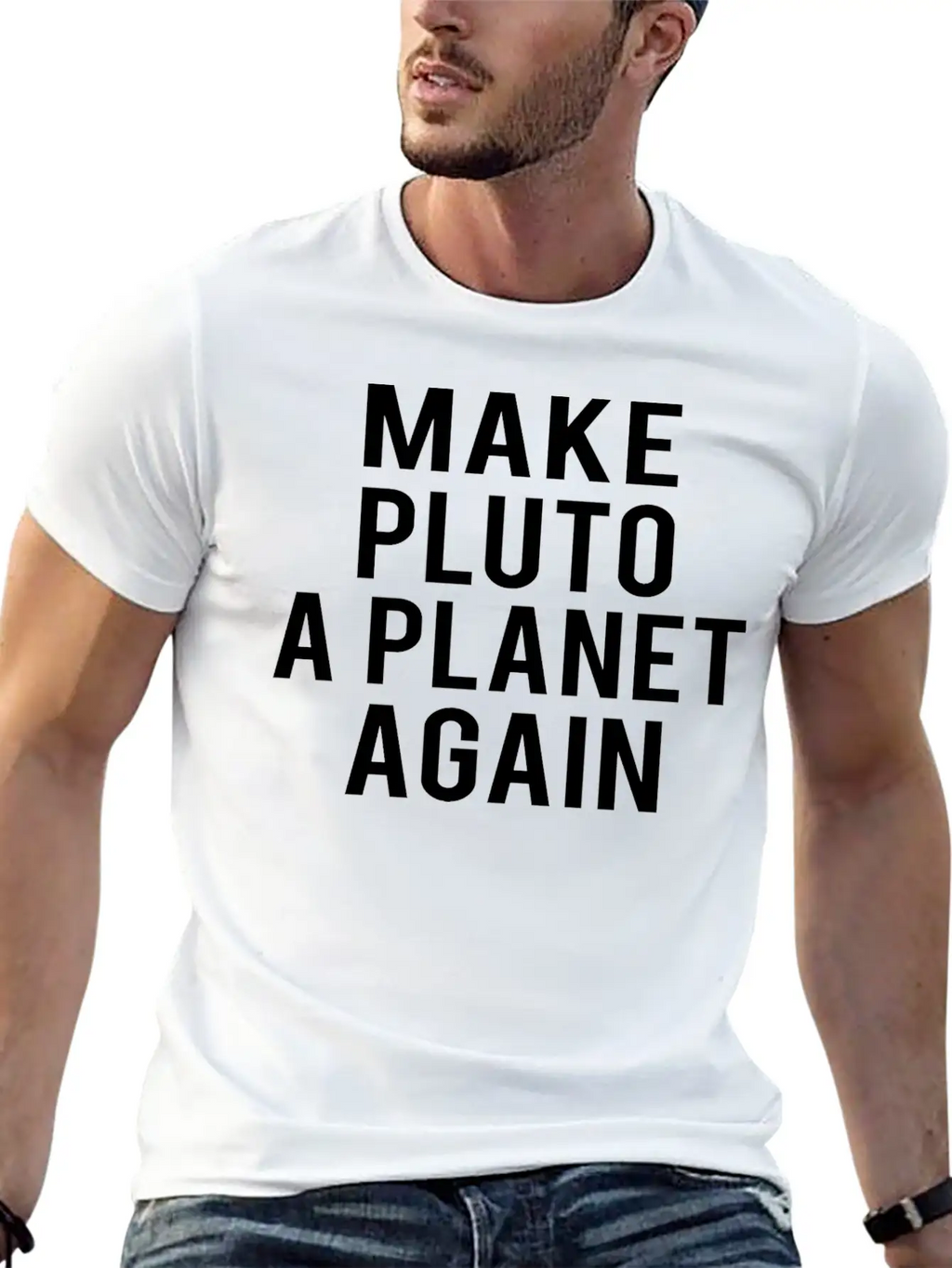 Planet Pluto: Make Me A Planet Again Unisex Casual T-Shirt – Clean Design For Daily Comfort