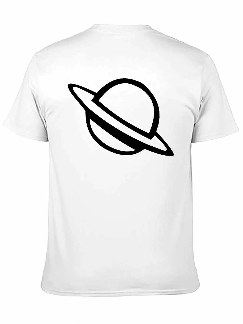 Planet With Ring Casual Graphic T-Shirt – Simple And Comfortable Daily Wear