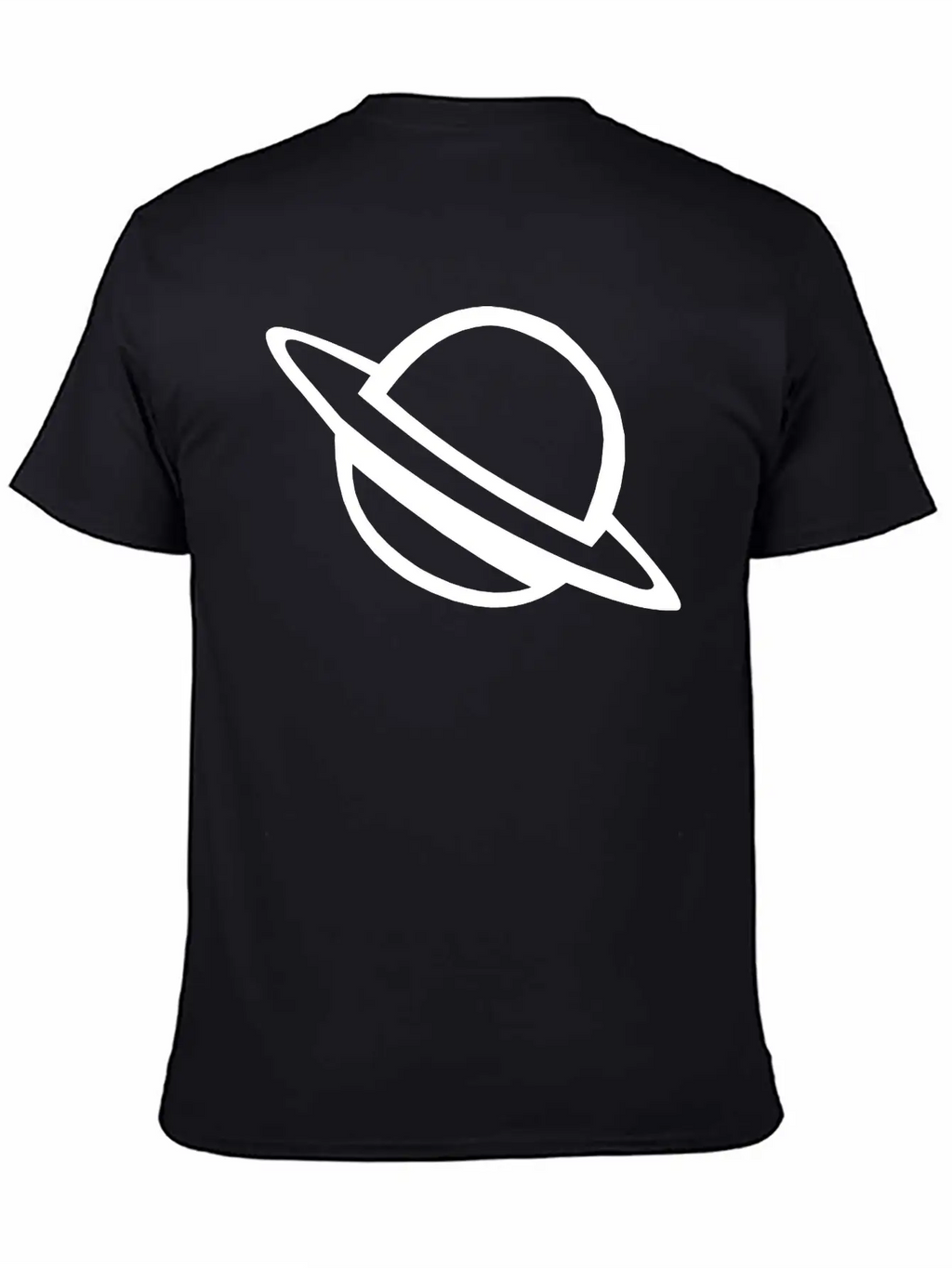 Planet With Ring Casual Graphic T-Shirt – Simple And Comfortable Daily Wear