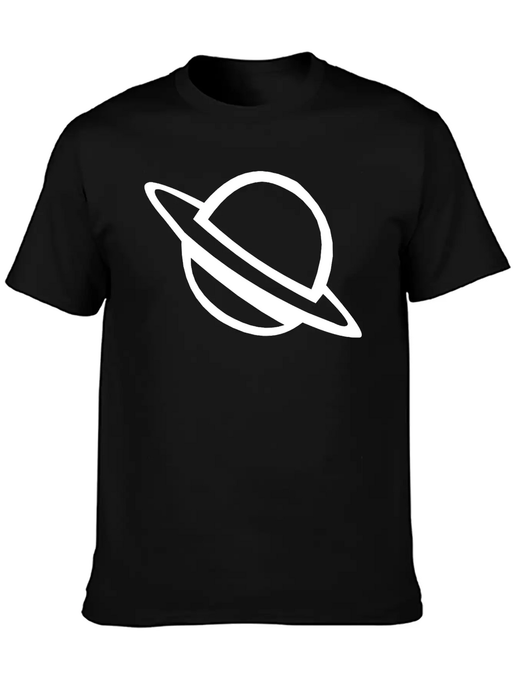 Planet With Ring Casual Graphic T-Shirt – Simple And Comfortable Daily Wear