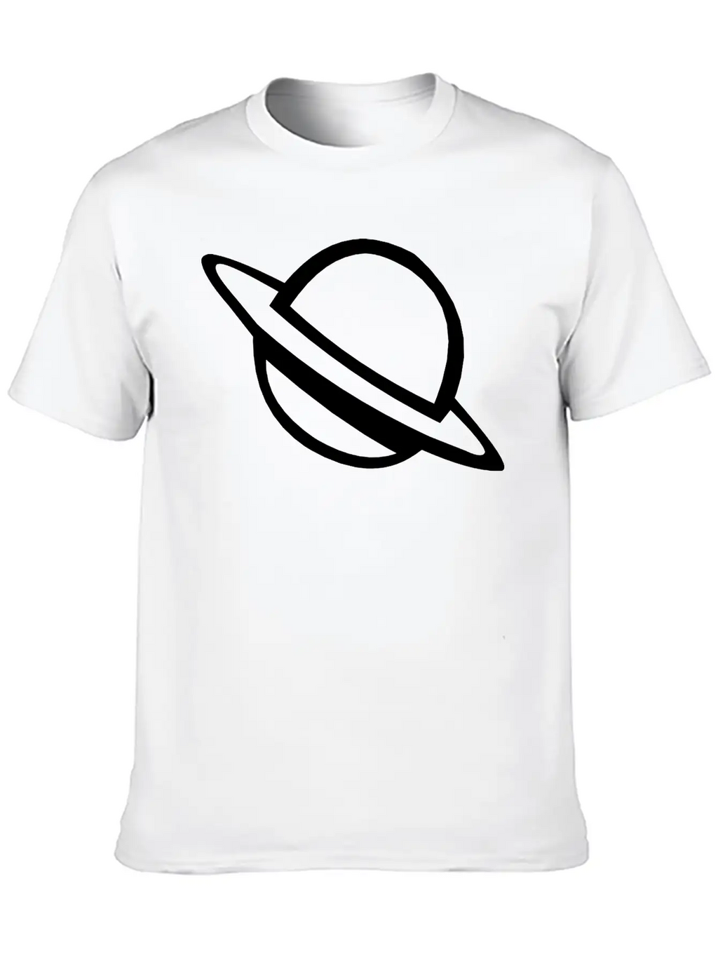 Planet With Ring Casual Graphic T-Shirt – Simple And Comfortable Daily Wear