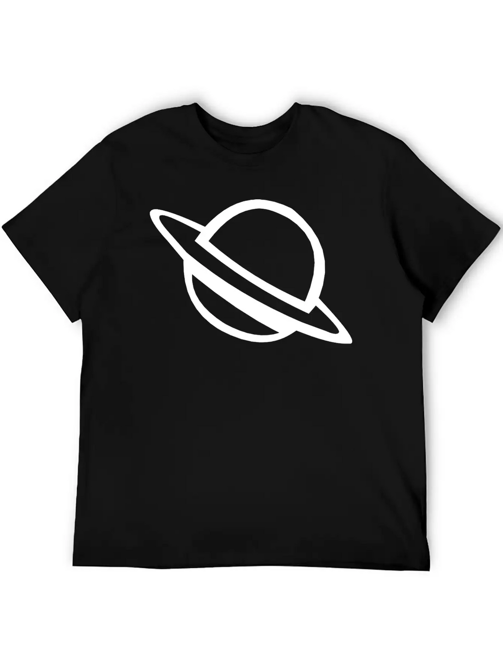 Planet With Ring Casual Graphic T-Shirt – Simple And Comfortable Daily Wear