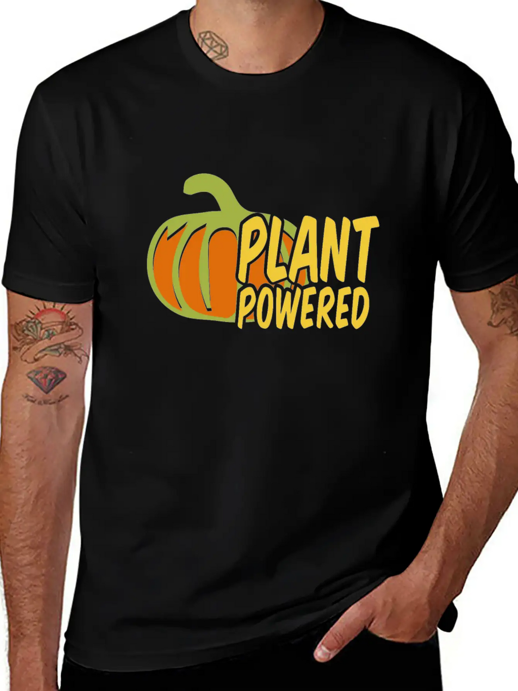 Plant Powered Unisex Casual T-Shirt – Clean Design For Daily Comfort
