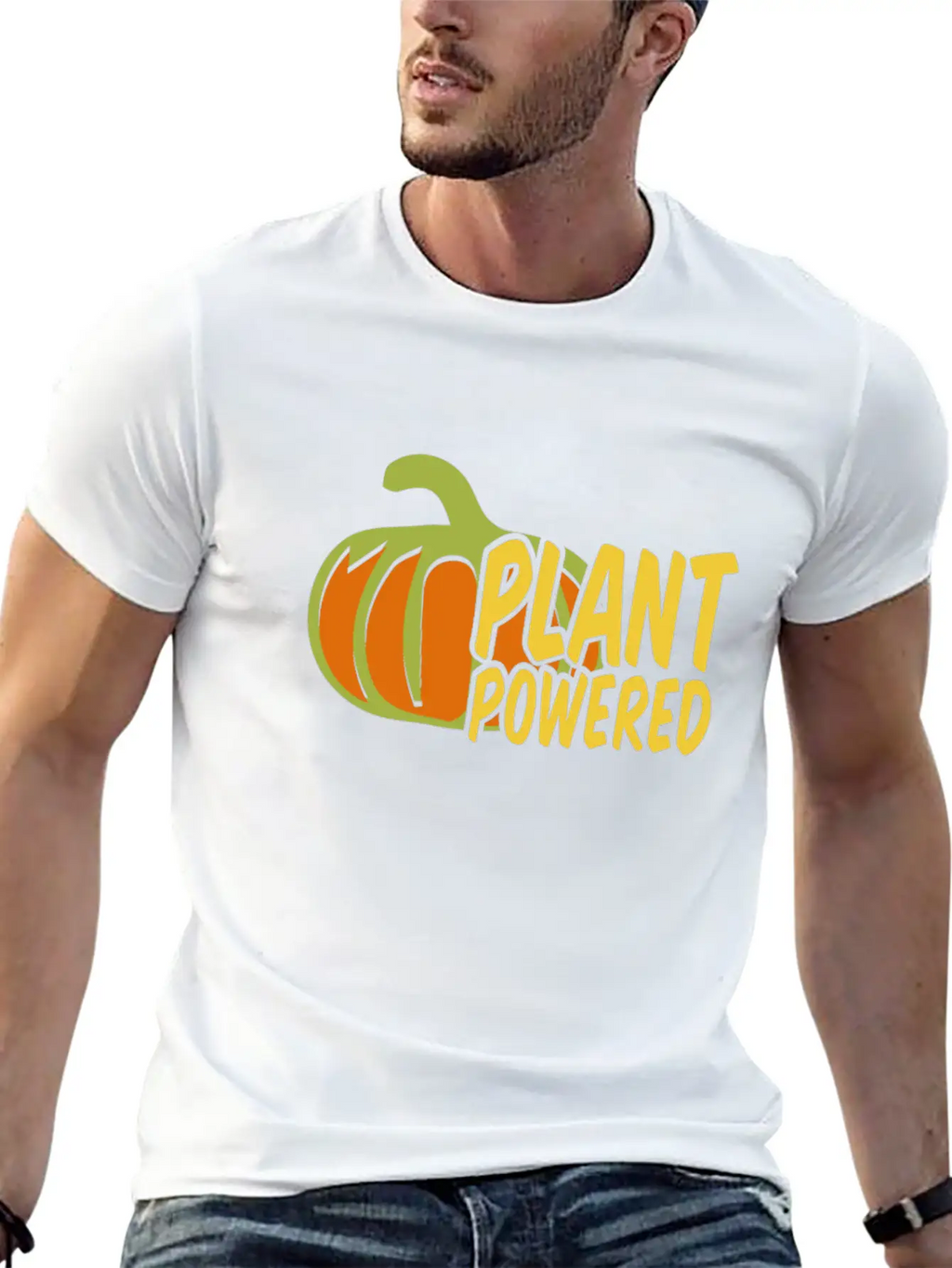 Plant Powered Unisex Casual T-Shirt – Clean Design For Daily Comfort