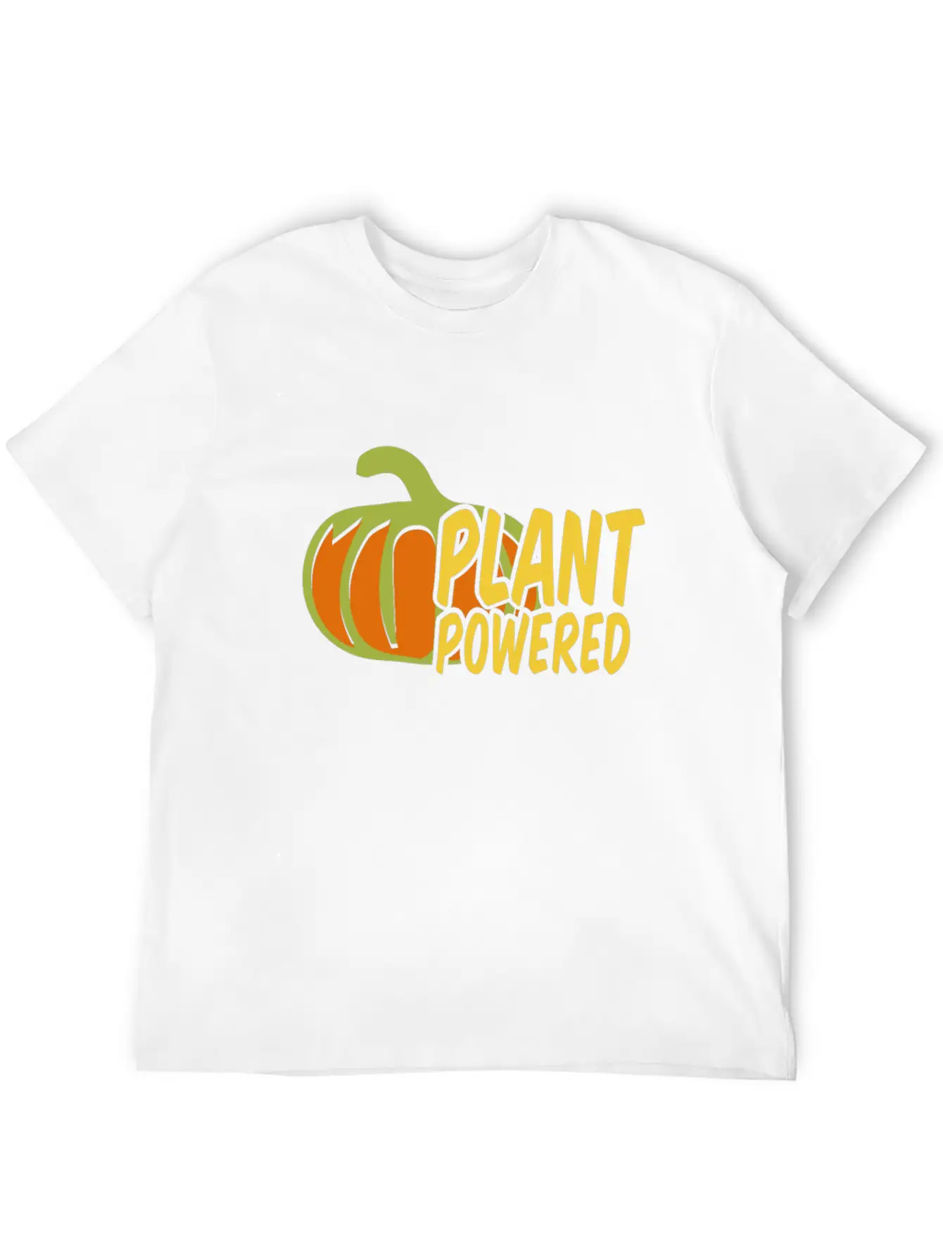 Plant Powered Unisex Casual T-Shirt – Clean Design For Daily Comfort