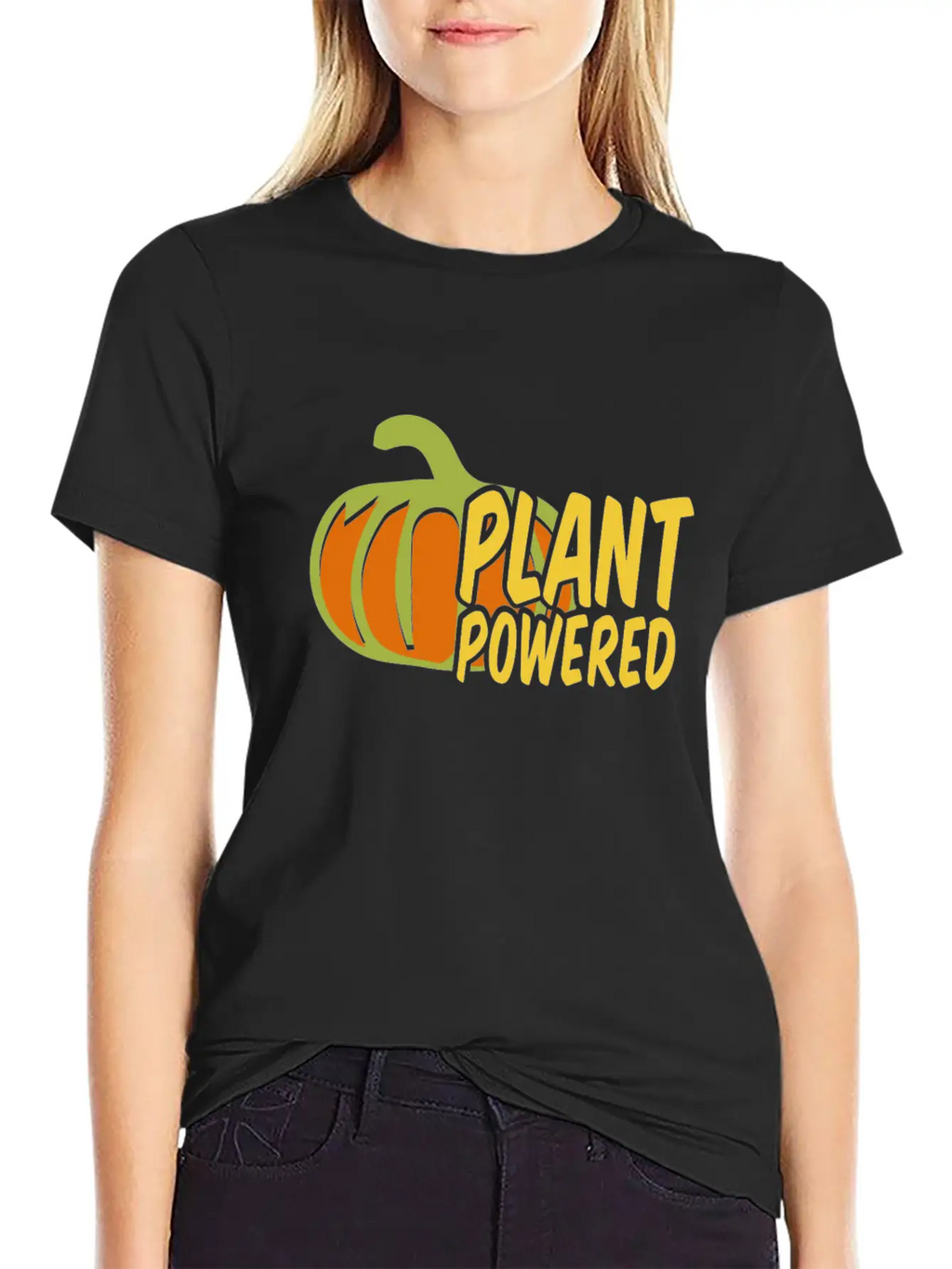 Plant Powered Unisex Casual T-Shirt – Clean Design For Daily Comfort