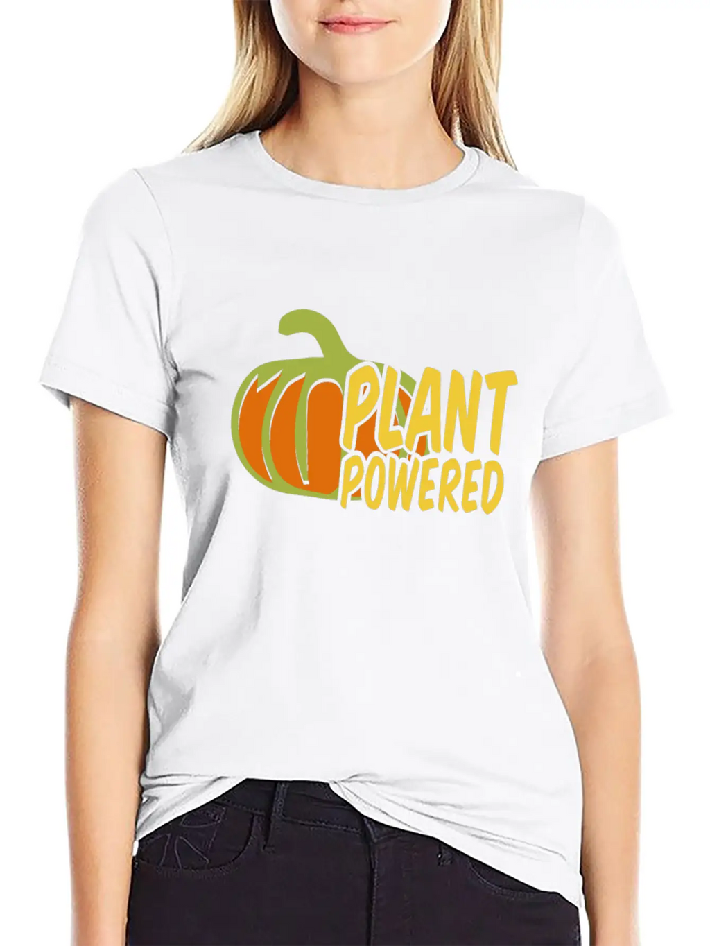 Plant Powered Unisex Casual T-Shirt – Clean Design For Daily Comfort