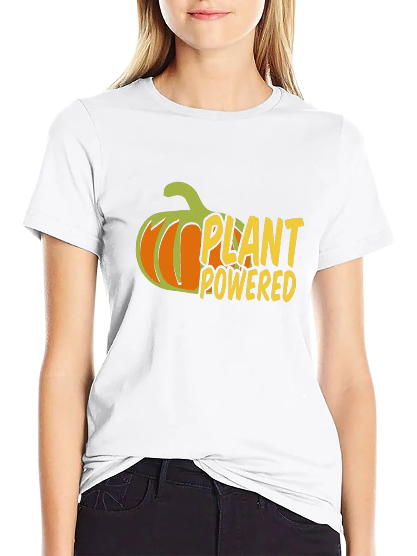 Plant Powered Unisex Casual T-Shirt – Clean Design For Daily Comfort