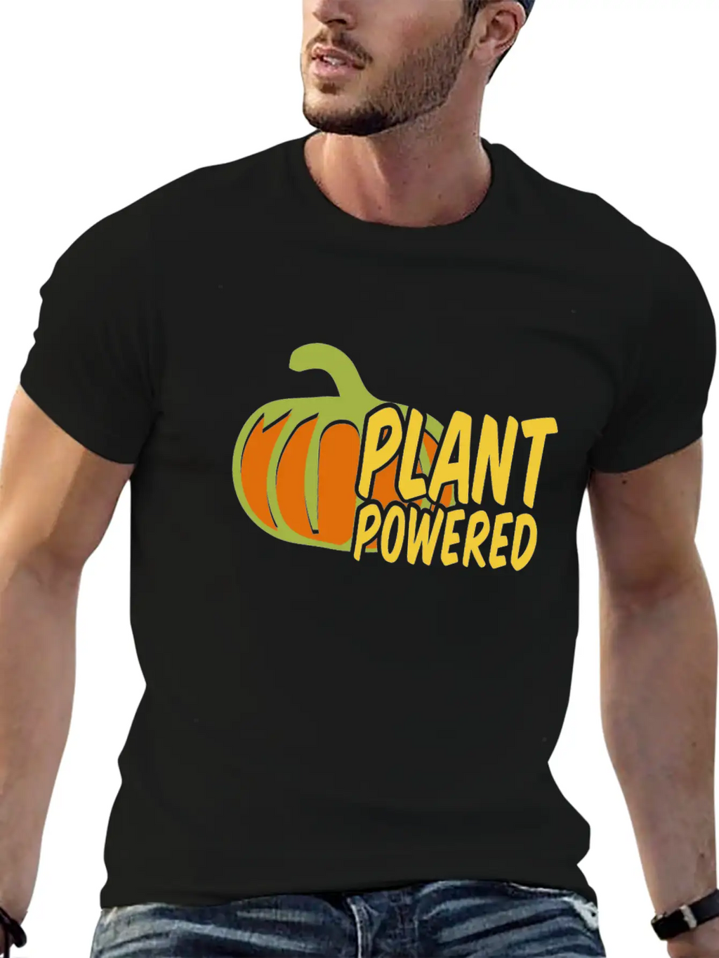 Plant Powered Unisex Casual T-Shirt – Clean Design For Daily Comfort