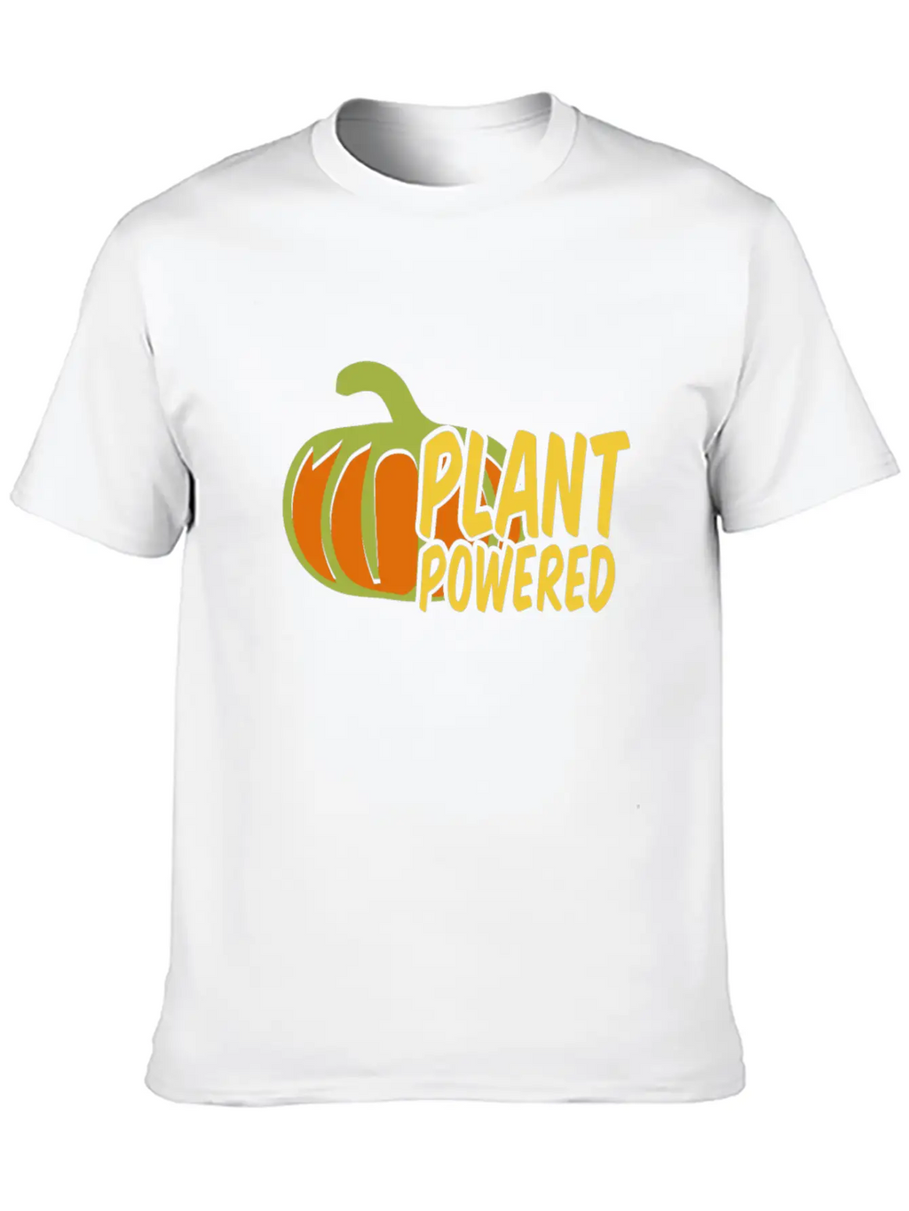 Plant Powered Unisex Casual T-Shirt – Clean Design For Daily Comfort