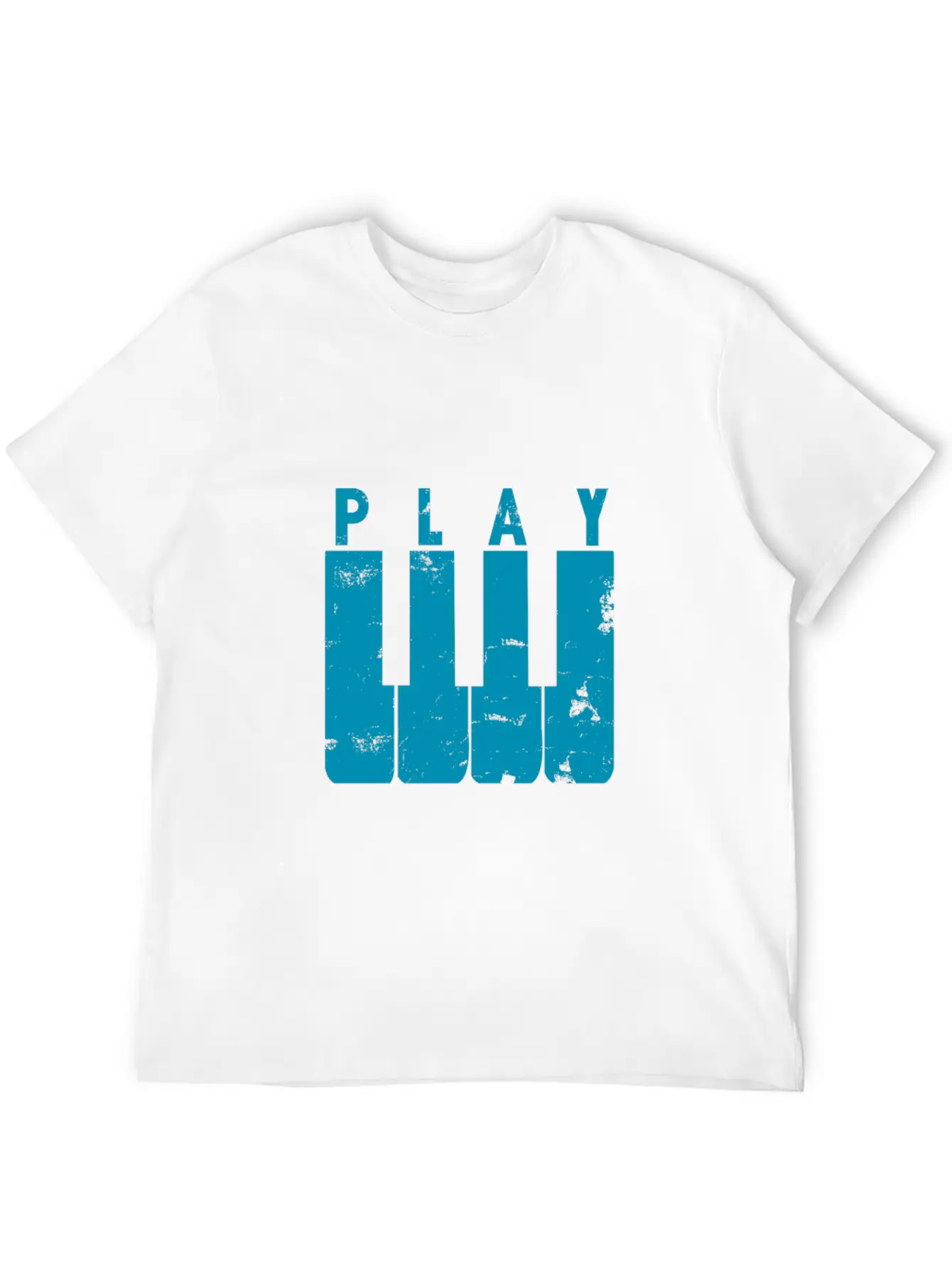 Play Piano Gift Music Teacher Present Christmas Stylish Everyday T-Shirt – Unisex Basic Cotton Tee