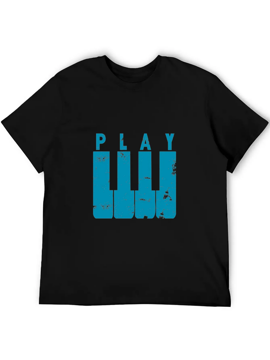 Play Piano Gift Music Teacher Present Christmas Stylish Everyday T-Shirt – Unisex Basic Cotton Tee