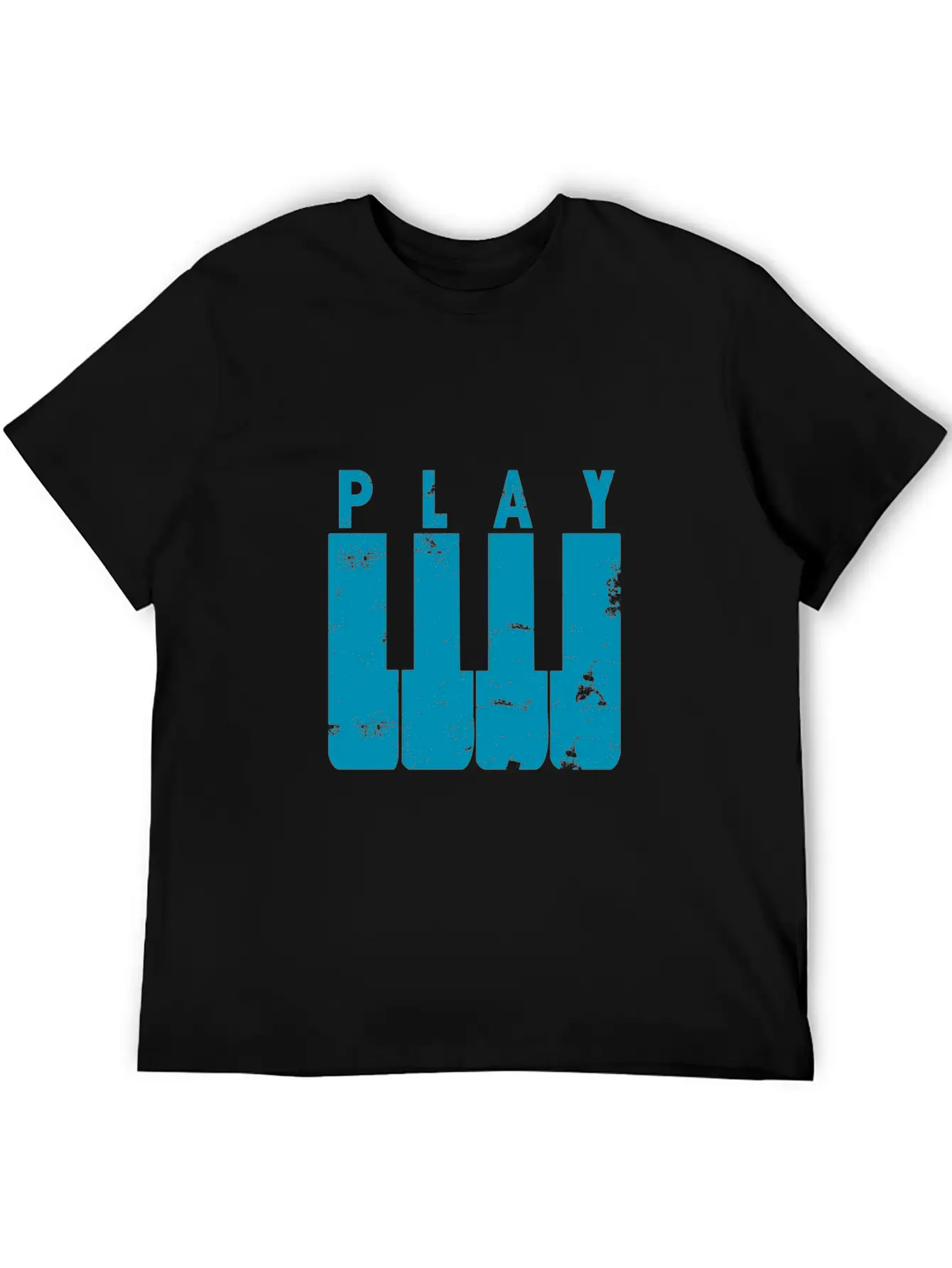 Play Piano Gift Music Teacher Present Christmas Stylish Everyday T-Shirt – Unisex Basic Cotton Tee