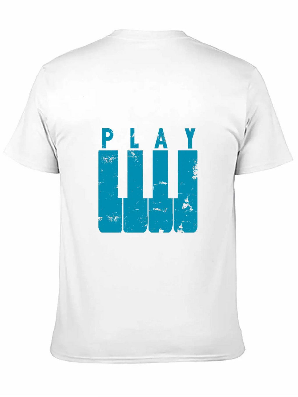 Play Piano Gift Music Teacher Present Christmas Stylish Everyday T-Shirt – Unisex Basic Cotton Tee