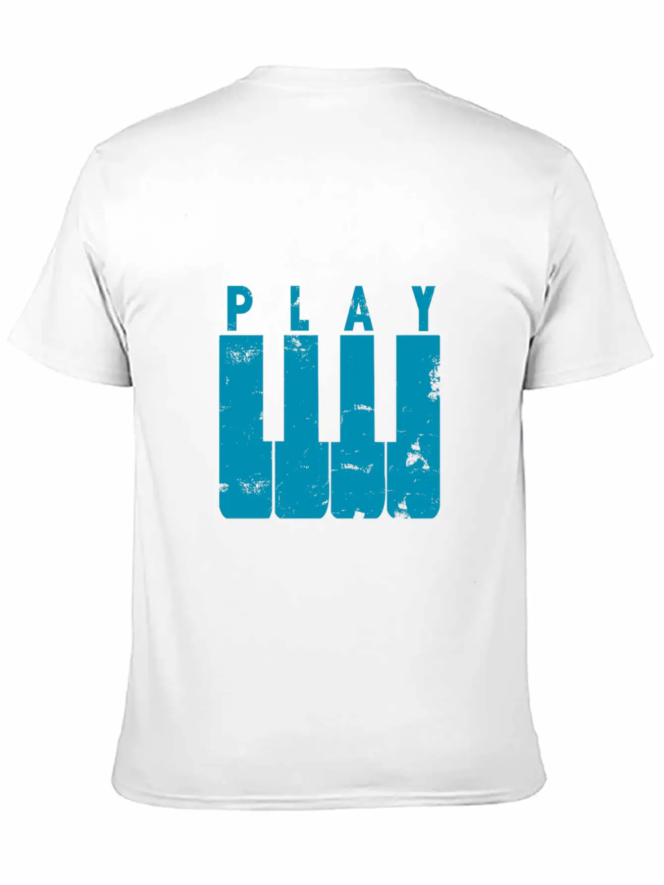 Play Piano Gift Music Teacher Present Christmas Stylish Everyday T-Shirt – Unisex Basic Cotton Tee