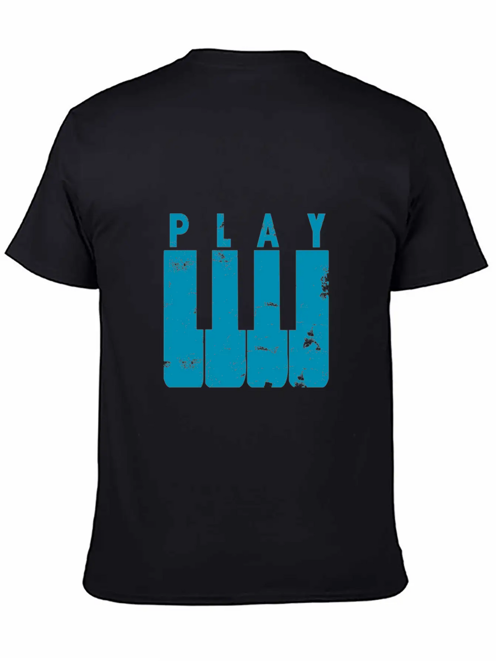 Play Piano Gift Music Teacher Present Christmas Stylish Everyday T-Shirt – Unisex Basic Cotton Tee