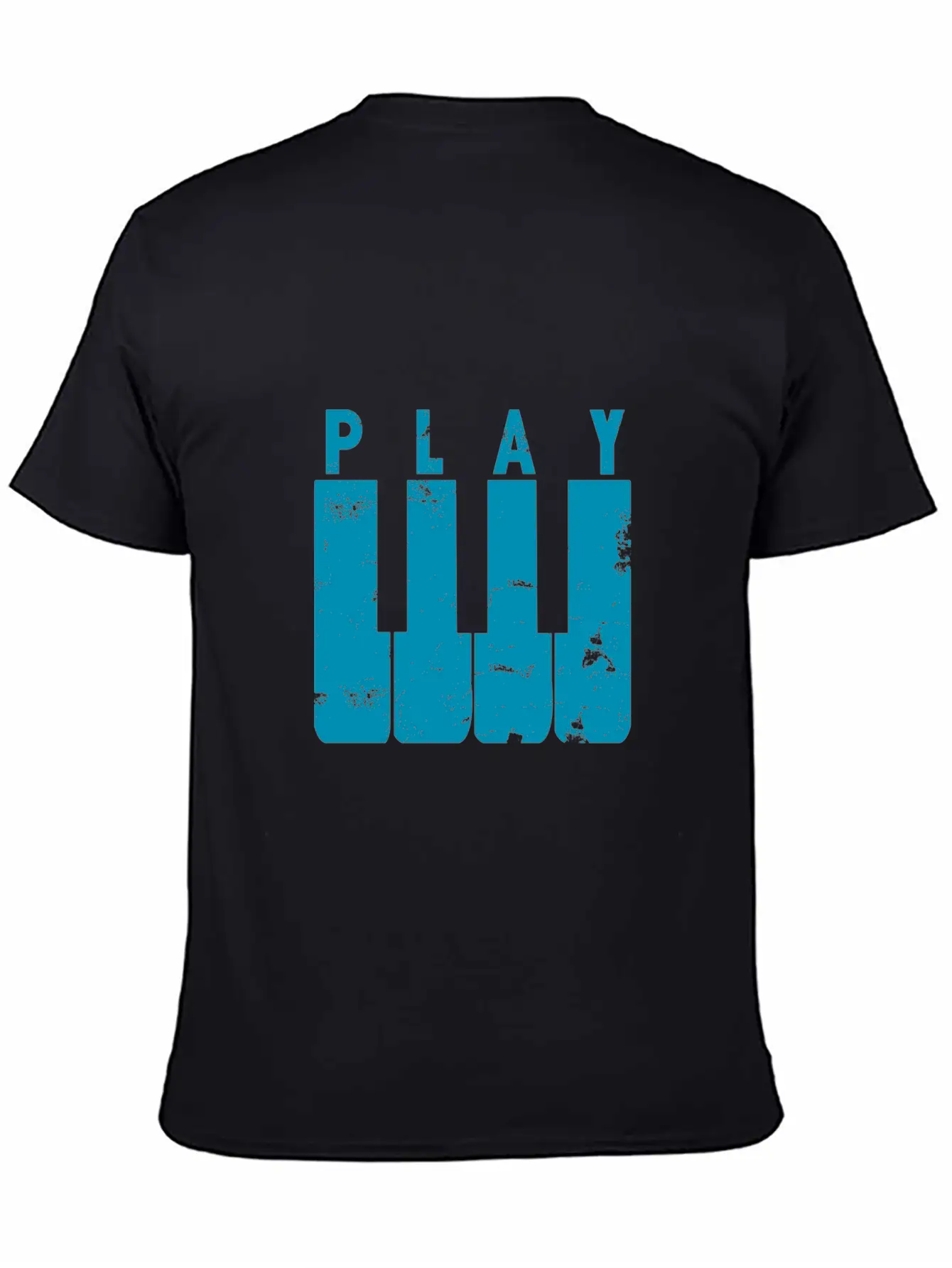 Play Piano Gift Music Teacher Present Christmas Stylish Everyday T-Shirt – Unisex Basic Cotton Tee
