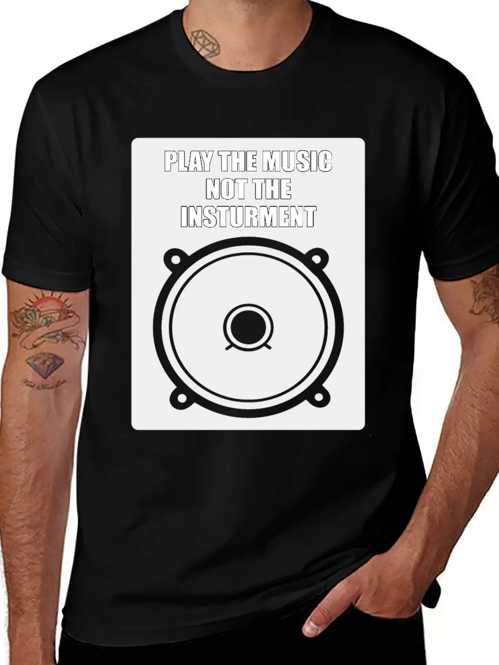 Play The Music Classic Fit Graphic Tee For Daily Comfort – Unisex Cotton Shirt