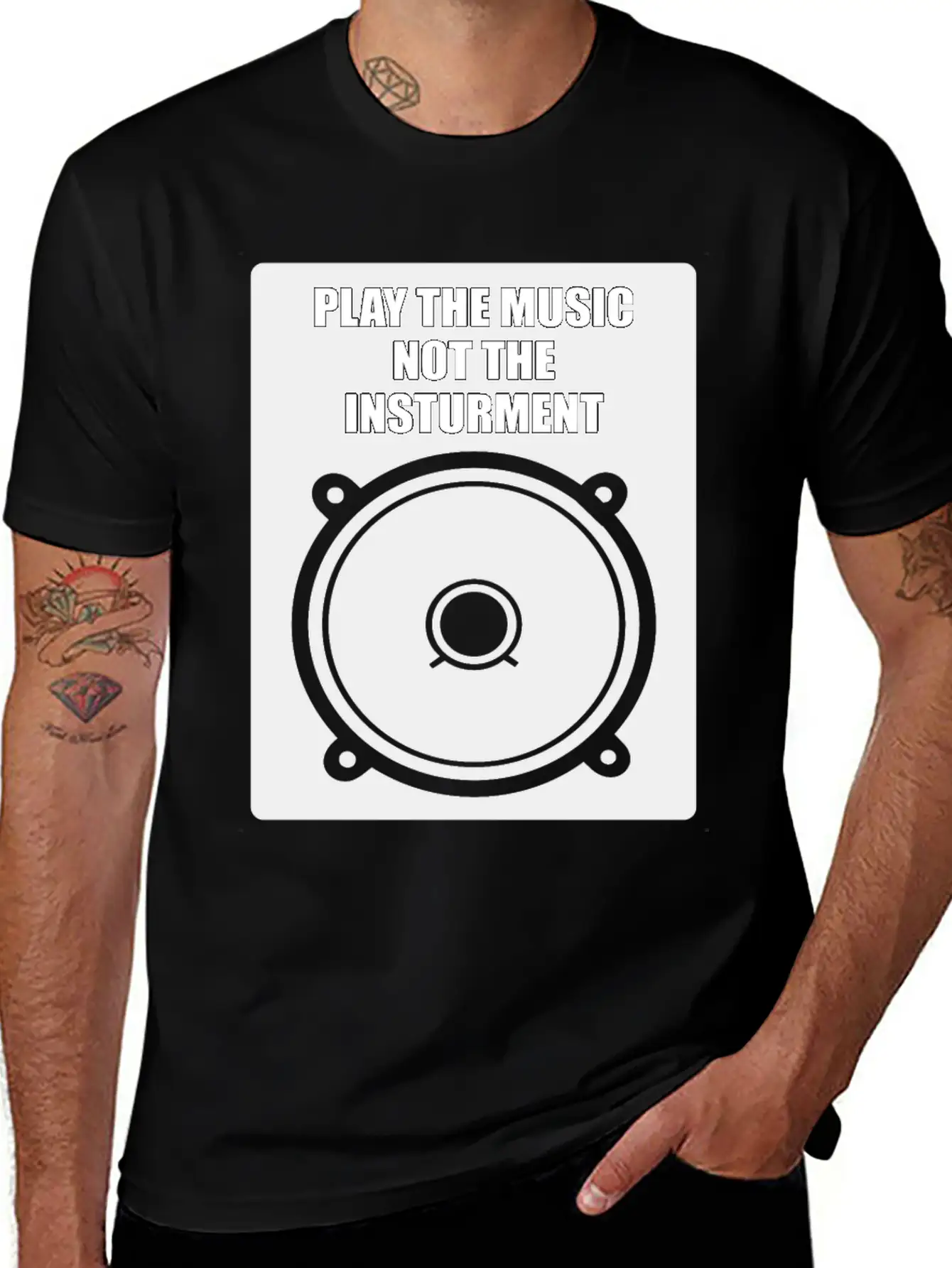 Play The Music Classic Fit Graphic Tee For Daily Comfort – Unisex Cotton Shirt