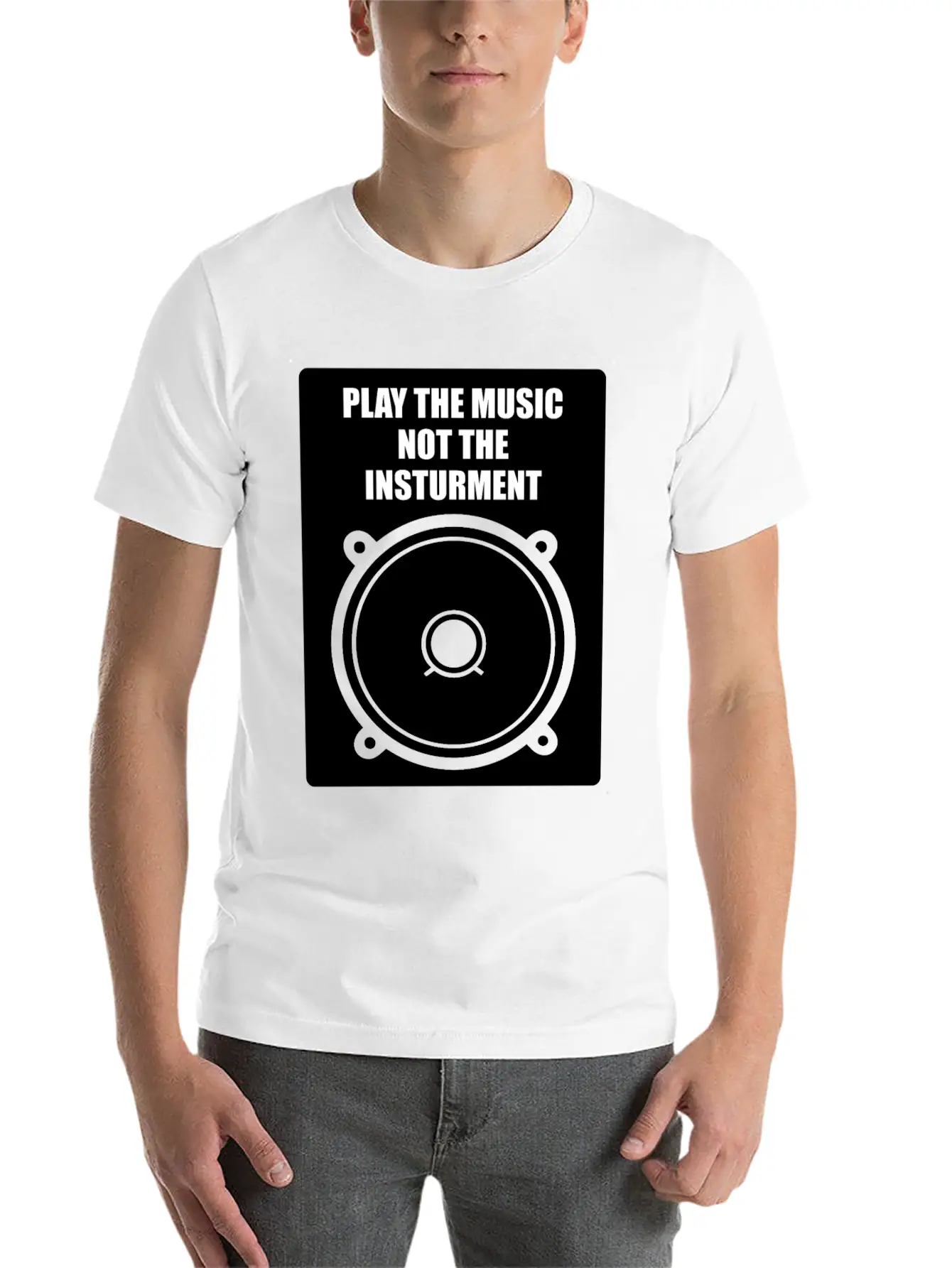 Play The Music Classic Fit Graphic Tee For Daily Comfort – Unisex Cotton Shirt