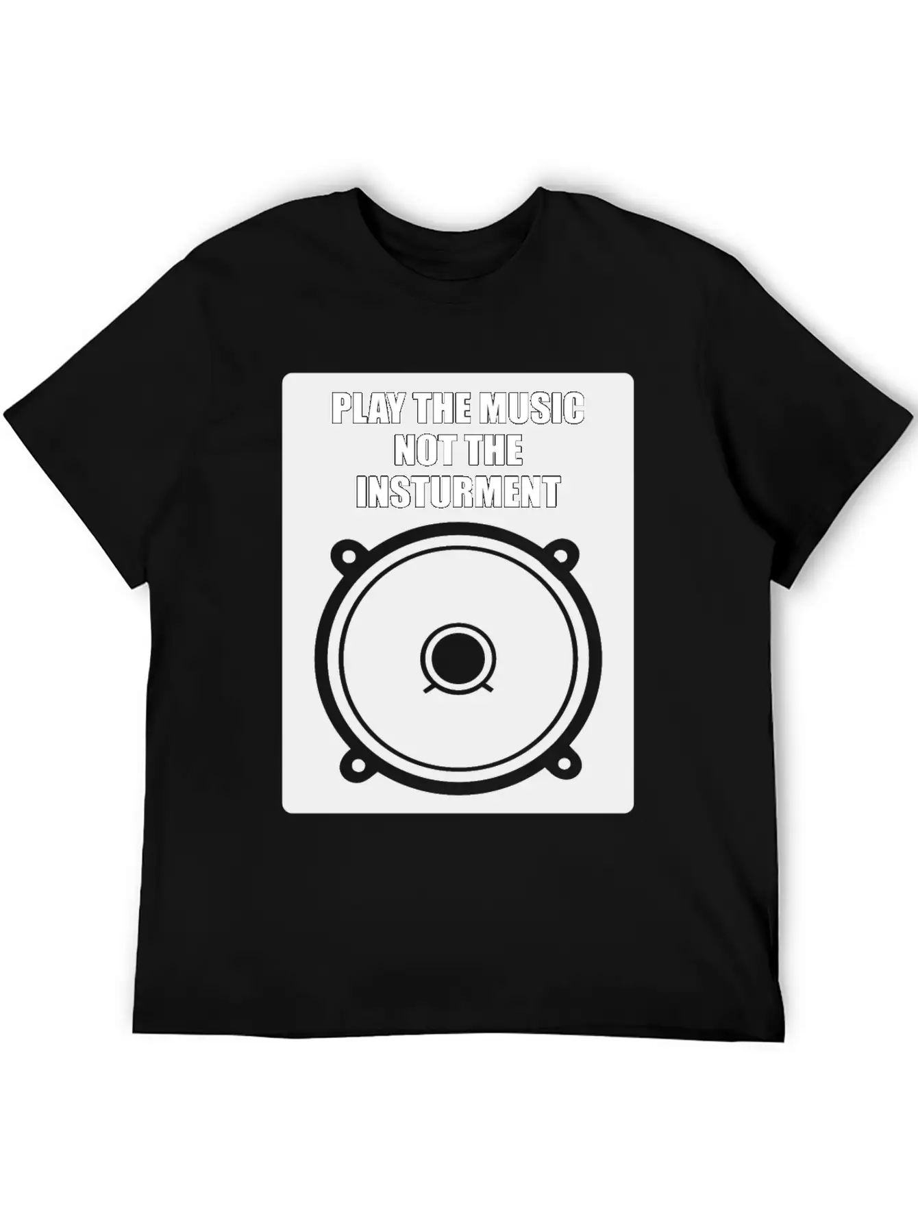 Play The Music Classic Fit Graphic Tee For Daily Comfort – Unisex Cotton Shirt