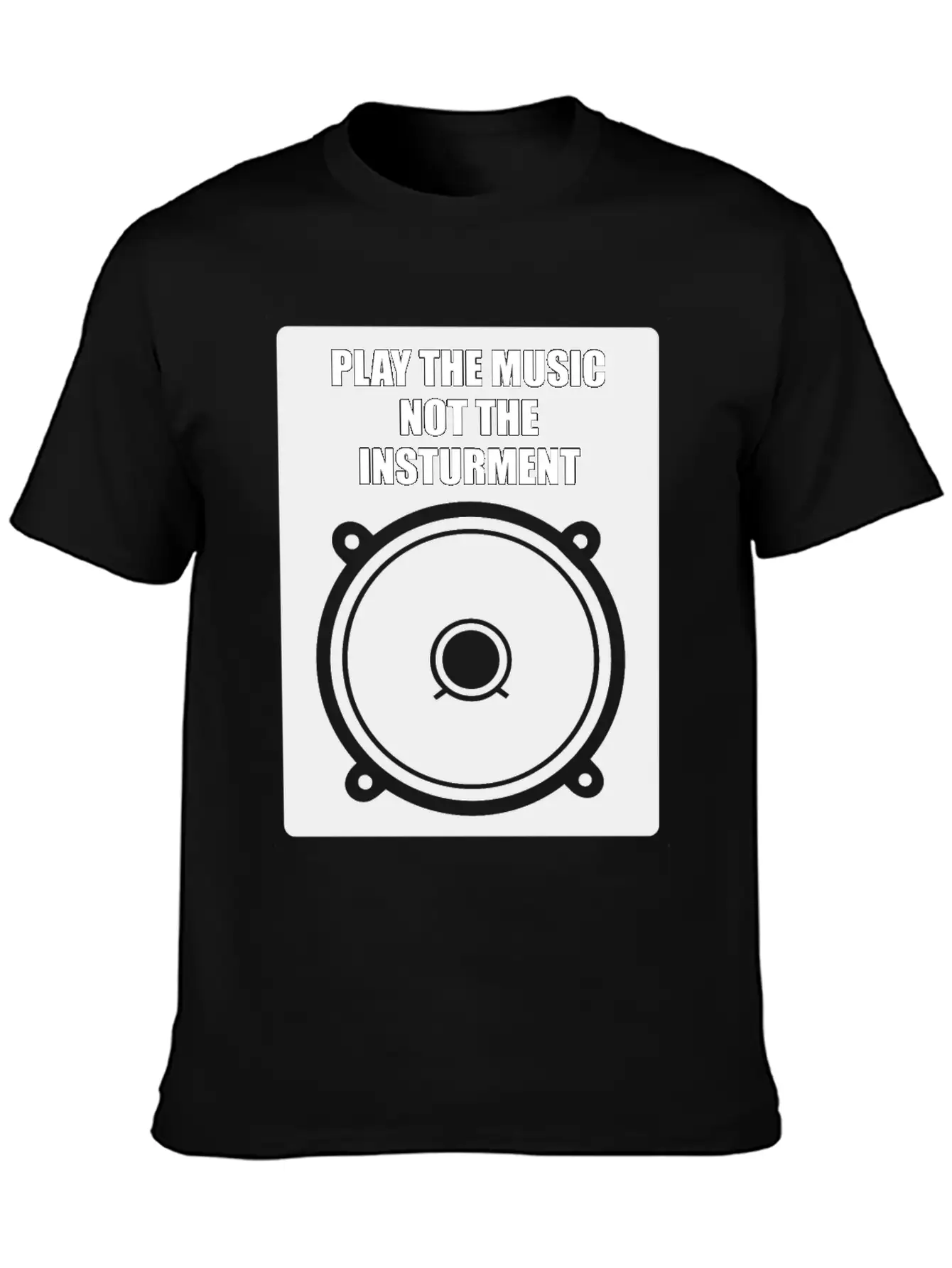 Play The Music Classic Fit Graphic Tee For Daily Comfort – Unisex Cotton Shirt