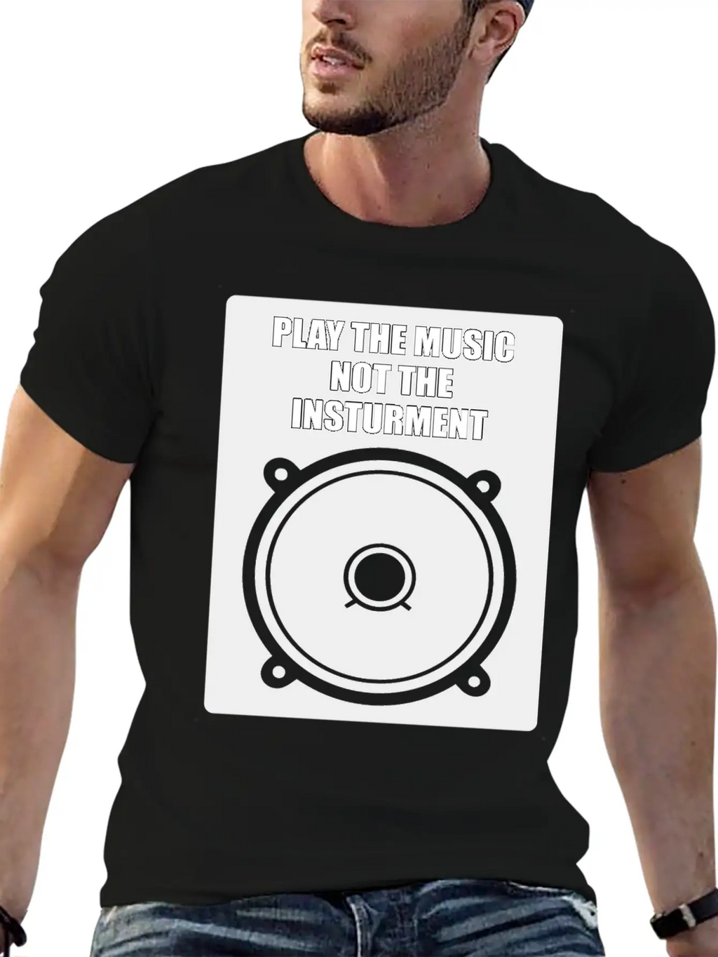 Play The Music Classic Fit Graphic Tee For Daily Comfort – Unisex Cotton Shirt