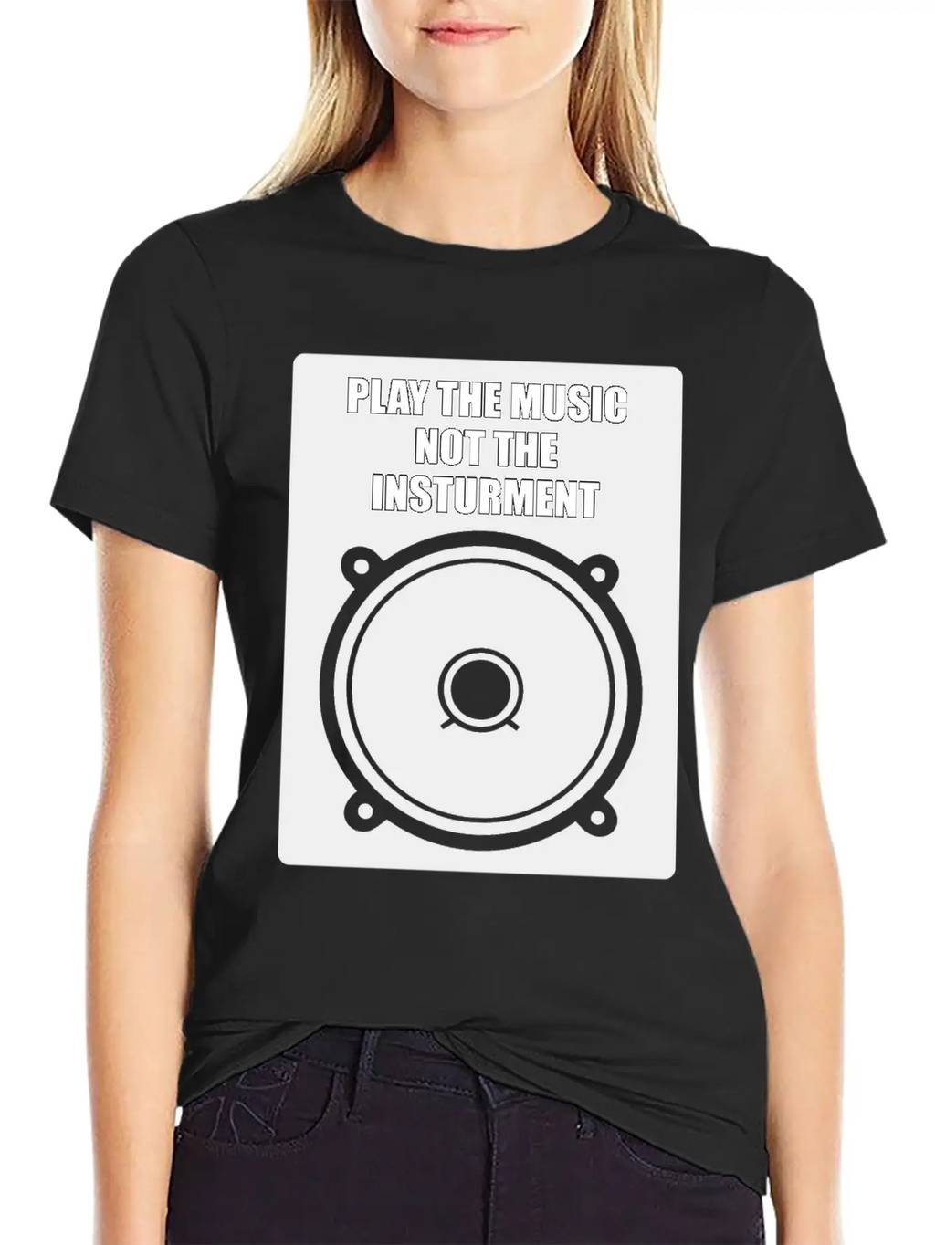 Play The Music Classic Fit Graphic Tee For Daily Comfort – Unisex Cotton Shirt